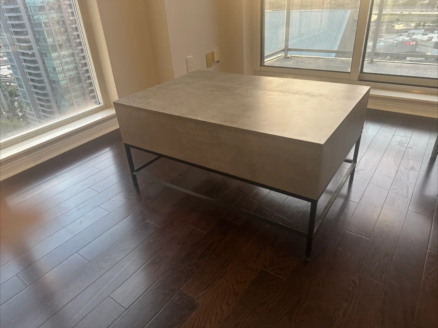 Concrete look Lift Top Coffee Table thumbnail