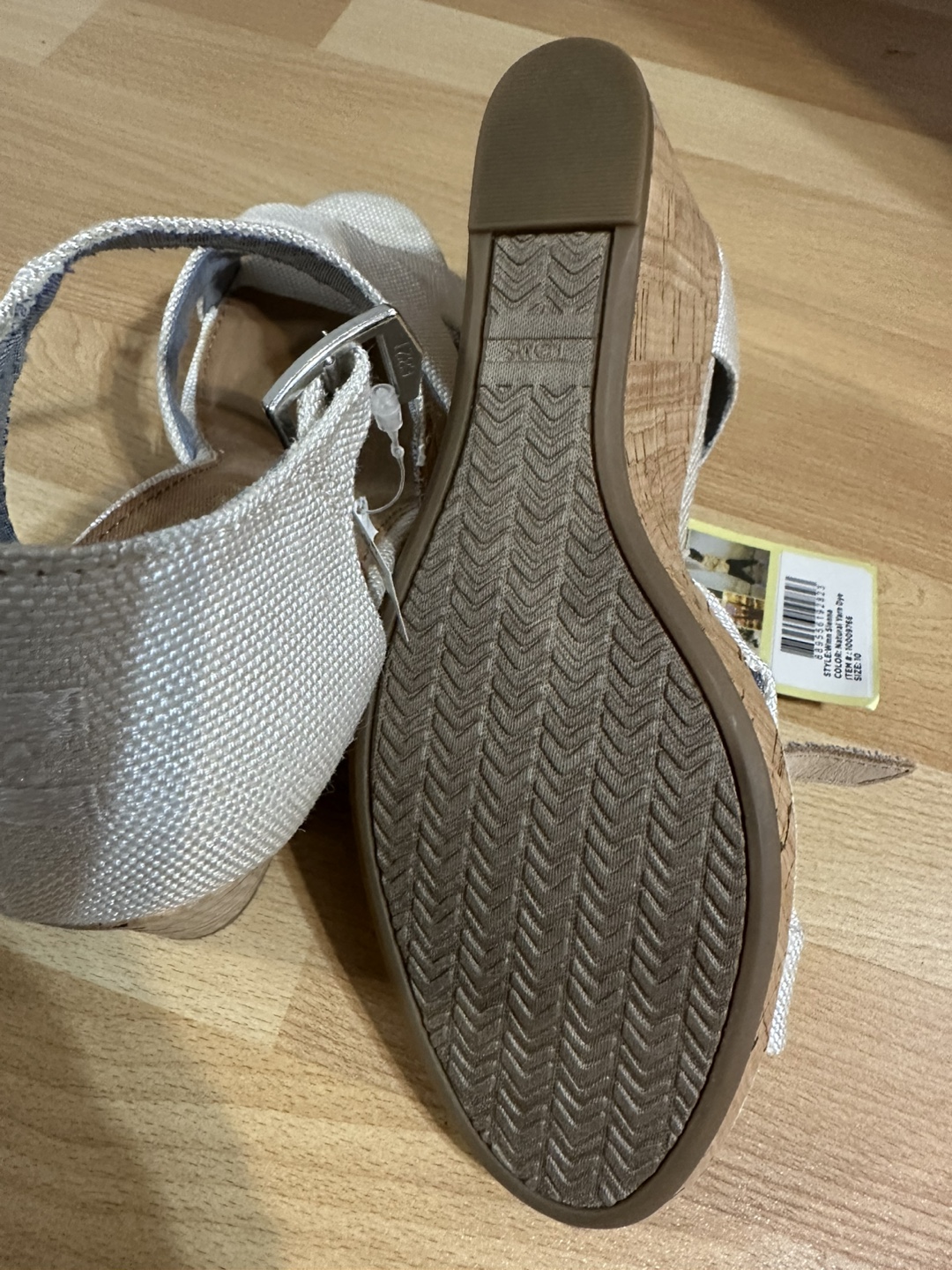TOMS beige Wedge Sandals - Size 10 - photo 5