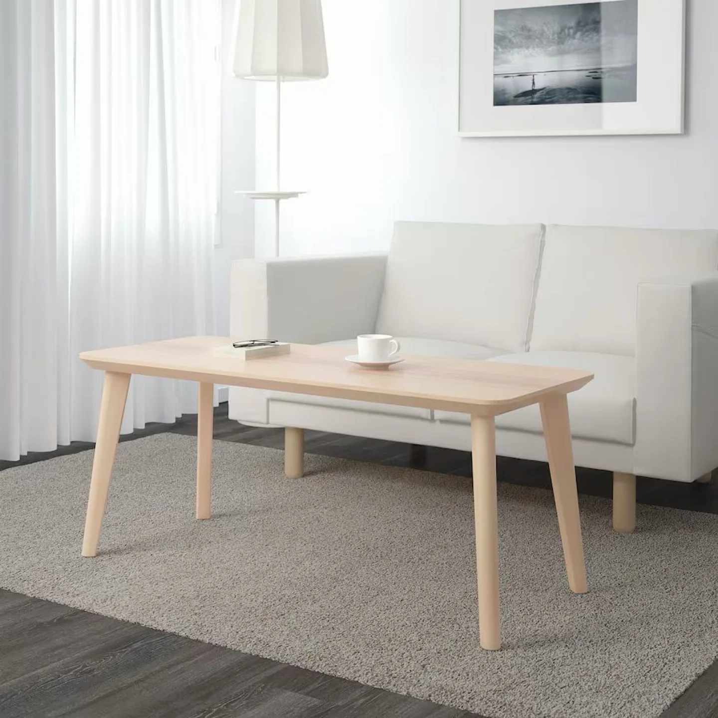 IKEA LISABO Coffee Table - Ash Veneer thumbnail
