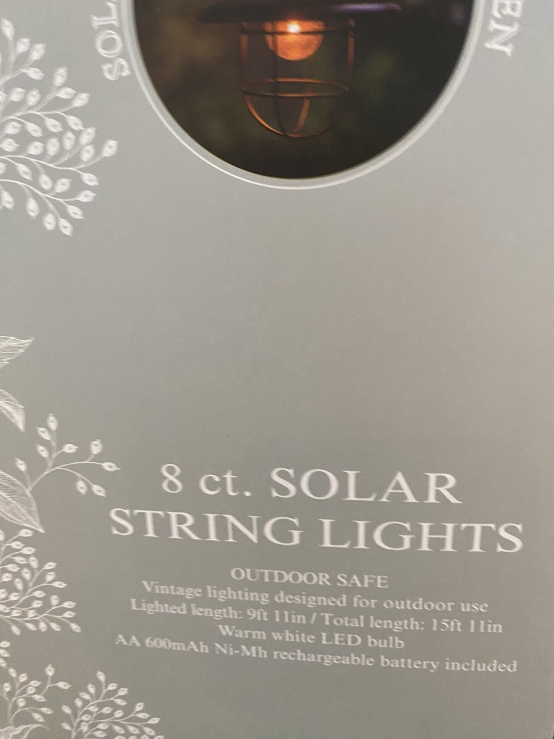 New House & Garden 8 ct. Solar String Lights - photo 2