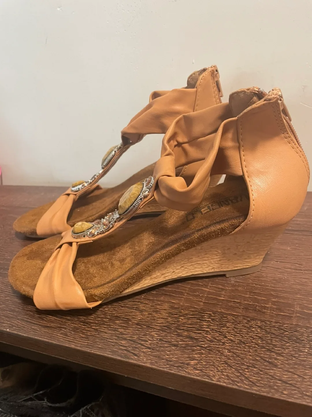 Vaneli Wedge Sandals, Size 7 thumbnail