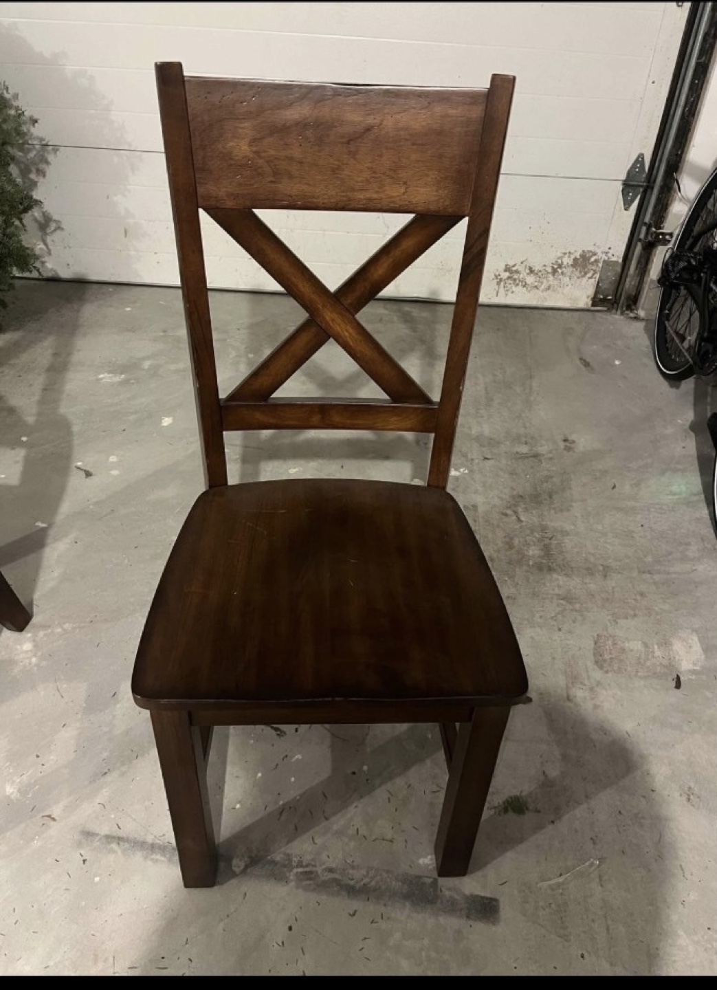 Dark Wood Dining Table Set with 6 Chairs - photo 3