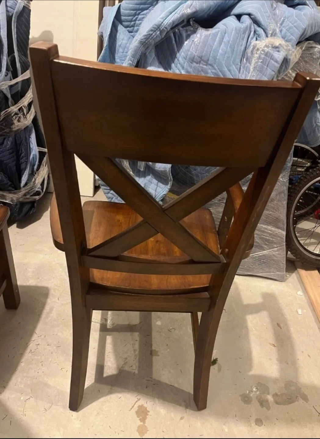 Dark Wood Dining Table Set with 6 Chairs image indicator(8)