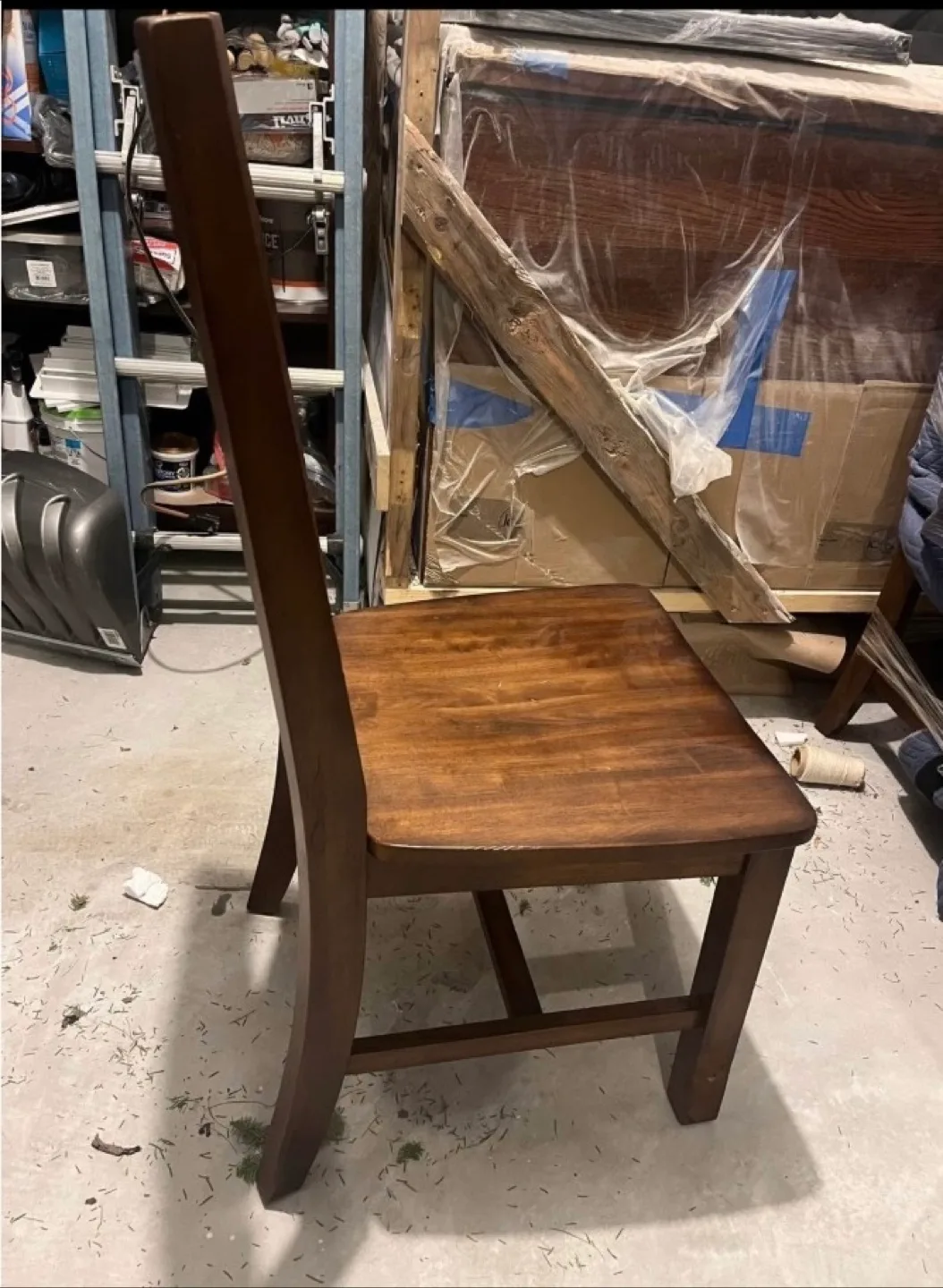 Dark Wood Dining Table Set with 6 Chairs image indicator(9)