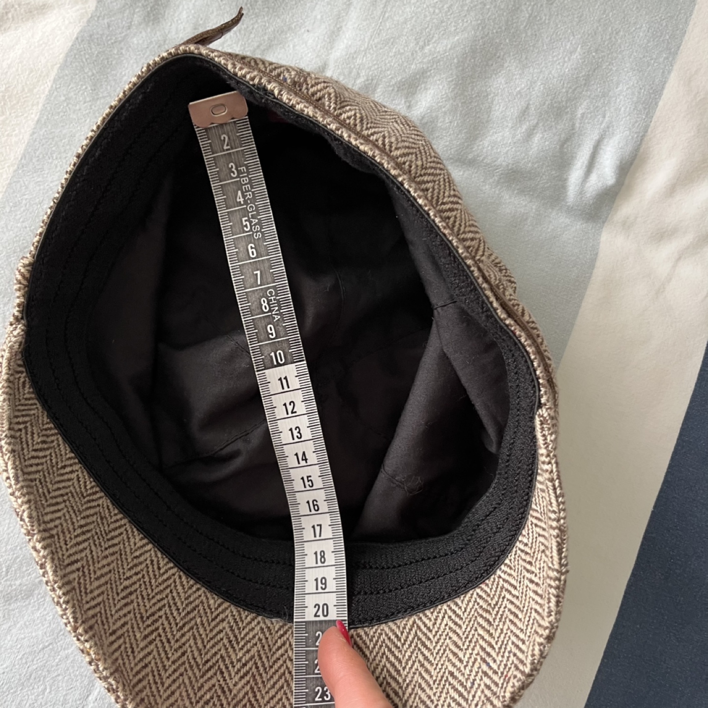 Matix Wool Herringbone Newsboy Cap One Size - photo 5