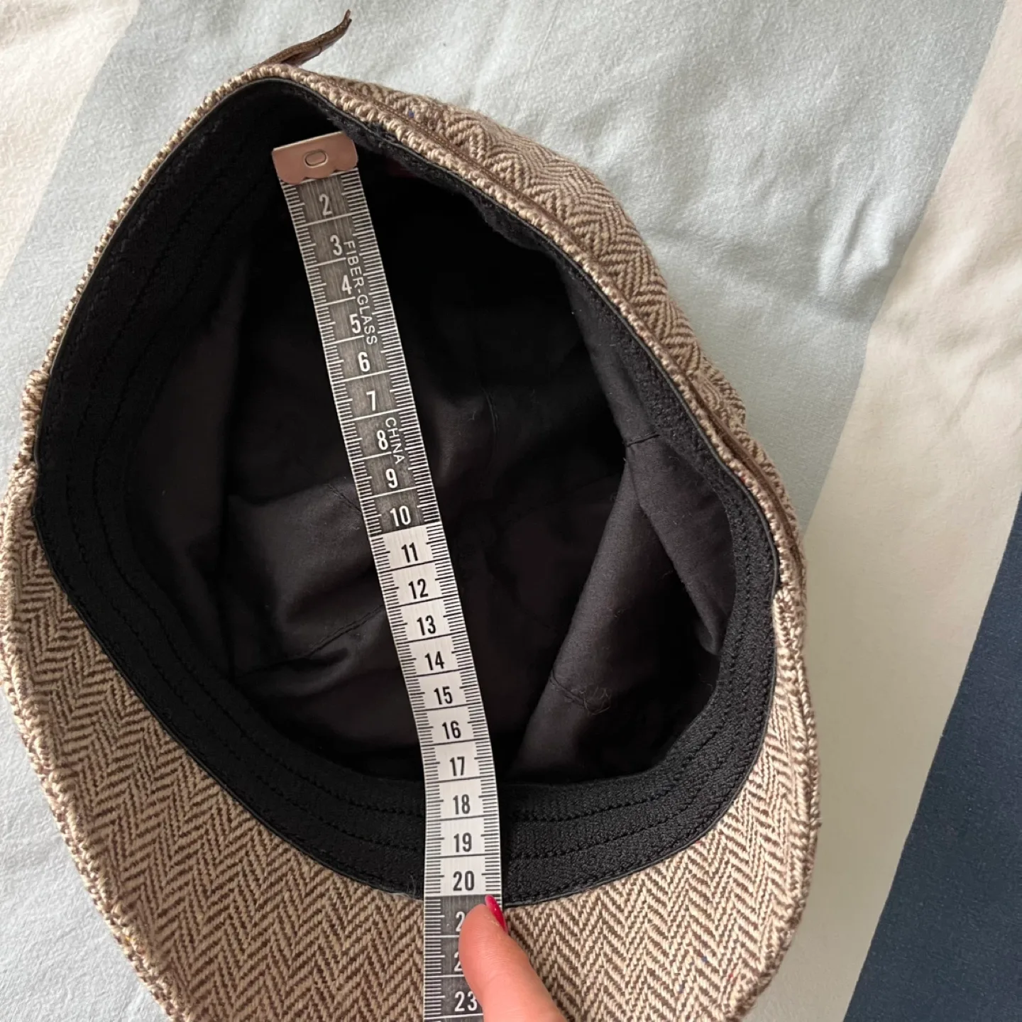 Matix Wool Herringbone Newsboy Cap One Size image indicator(5)