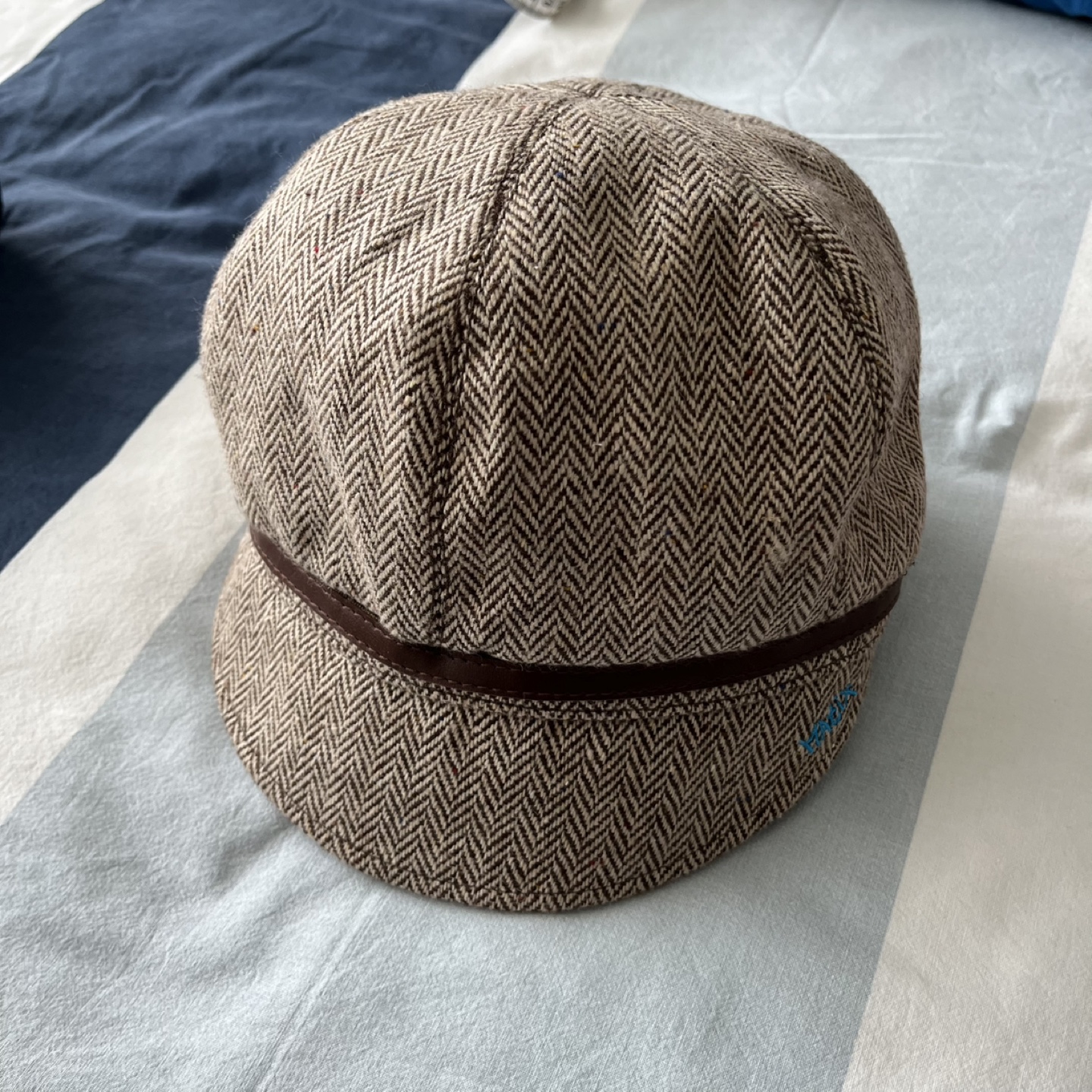 Matix Wool Herringbone Newsboy Cap One Size