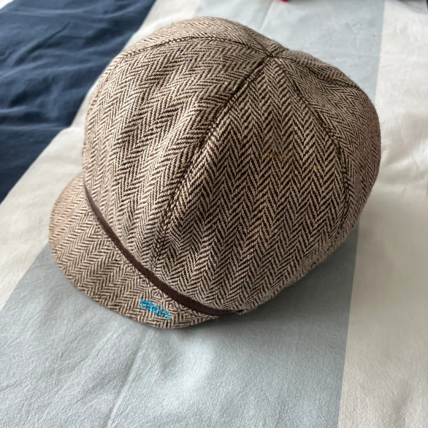 Matix Wool Herringbone Newsboy Cap One Size image indicator(2)