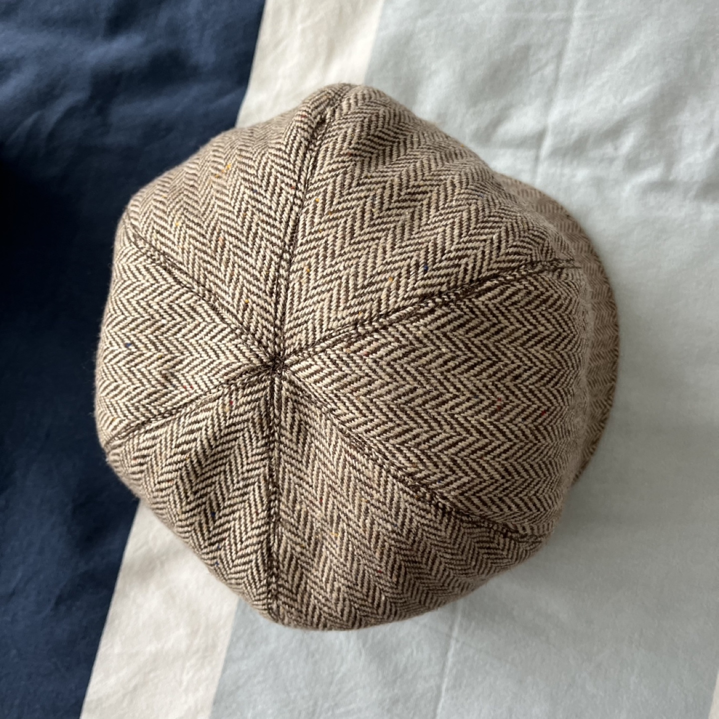 Matix Wool Herringbone Newsboy Cap One Size - photo 3
