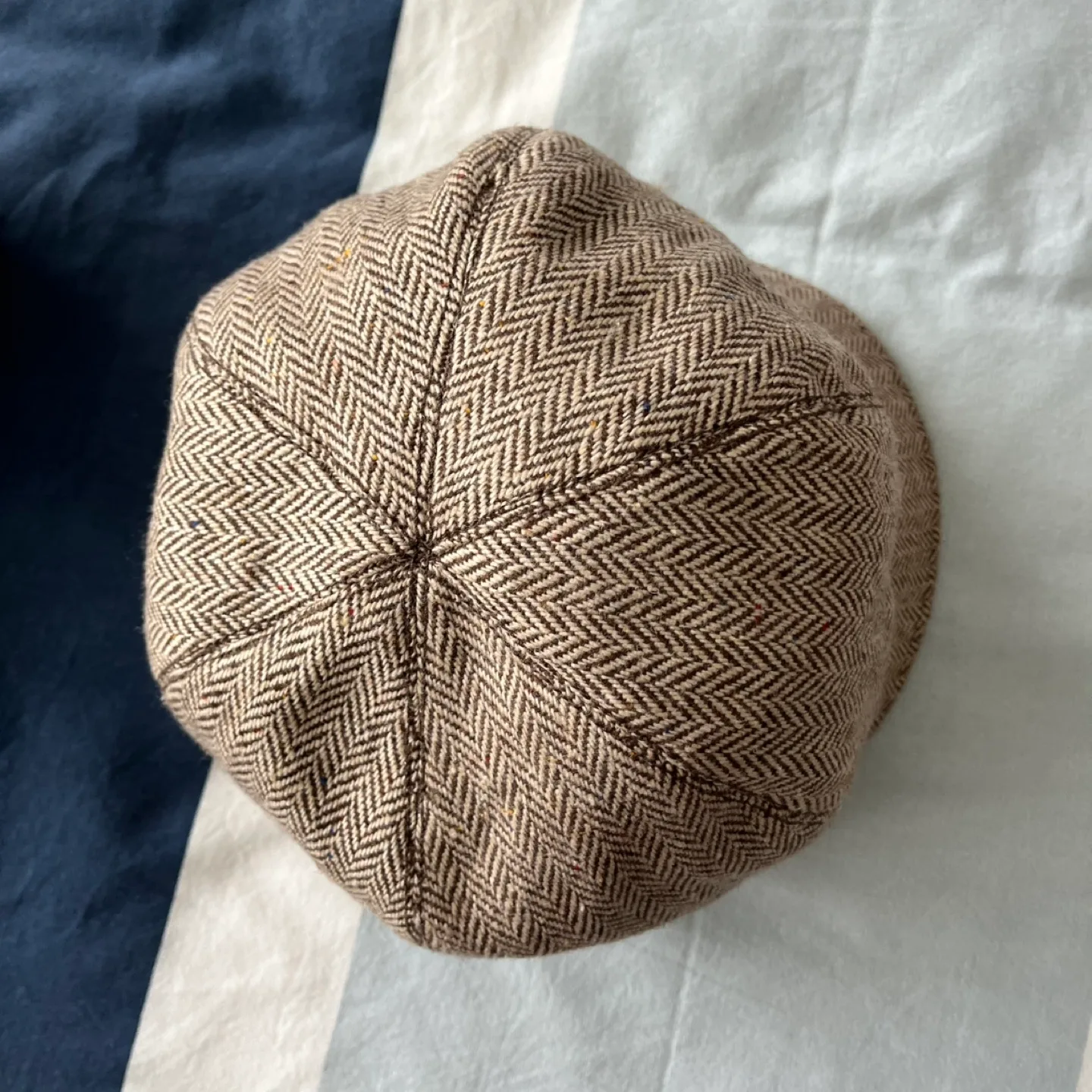 Matix Wool Herringbone Newsboy Cap One Size image indicator(3)