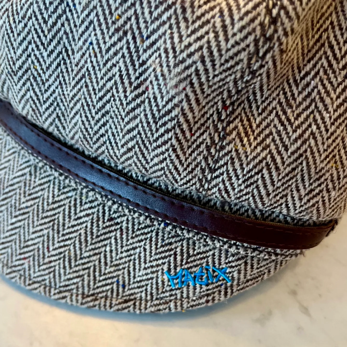 Matix Wool Herringbone Newsboy Cap One Size image indicator(7)