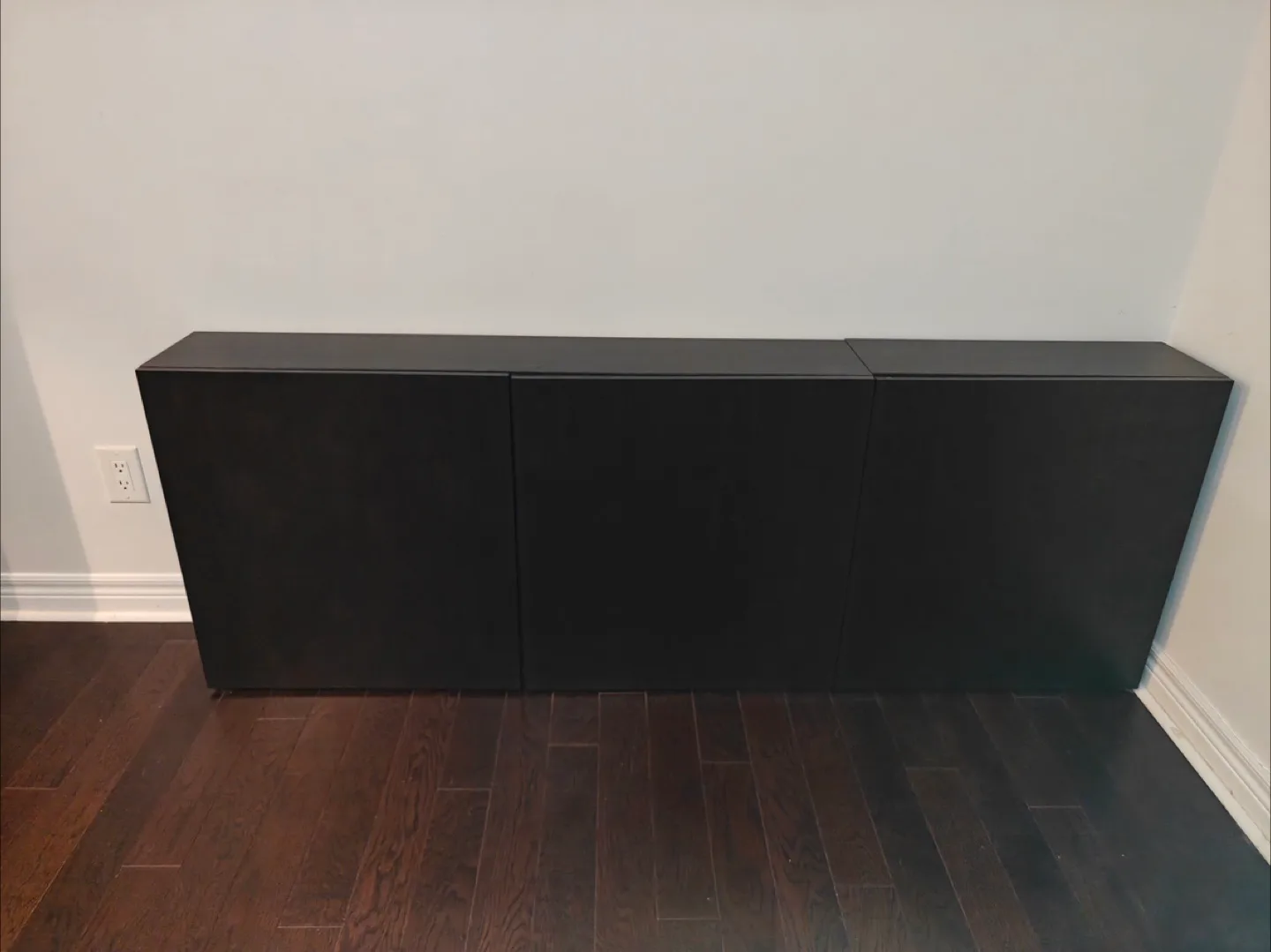 IKEA Black Cabinet (2 pieces) thumbnail