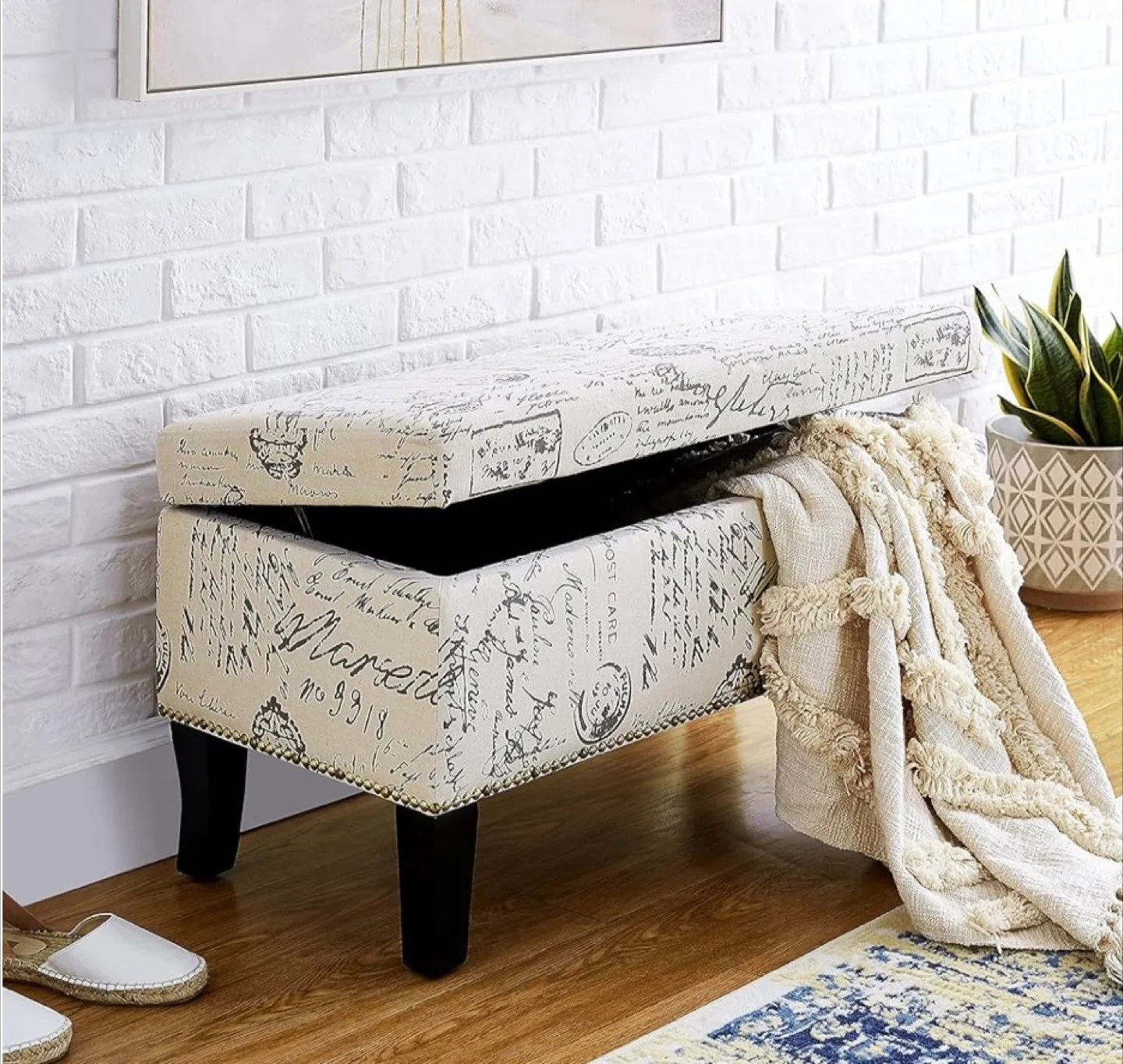 FIRST HILL FHW Ottoman Bench with Storage thumbnail