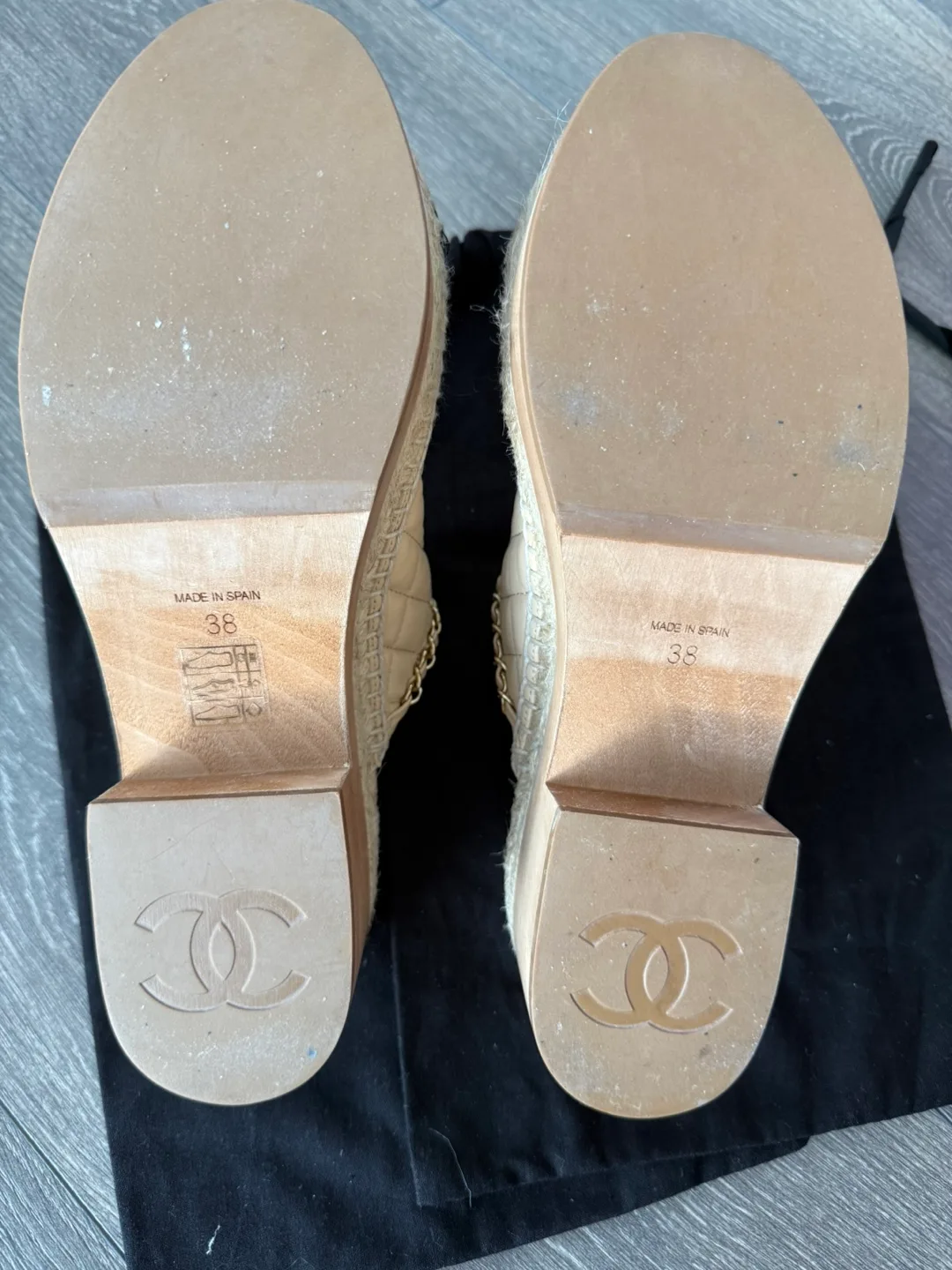 Chanel Espadrille Mules, Size 38 image indicator(5)