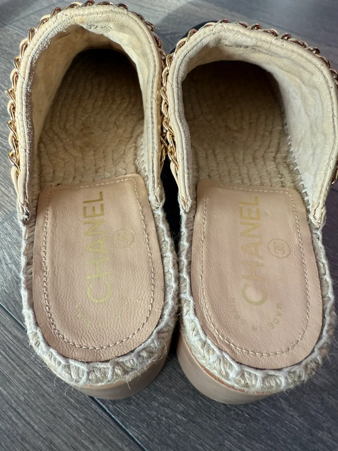 Chanel Espadrille Mules, Size 38 image indicator(4)