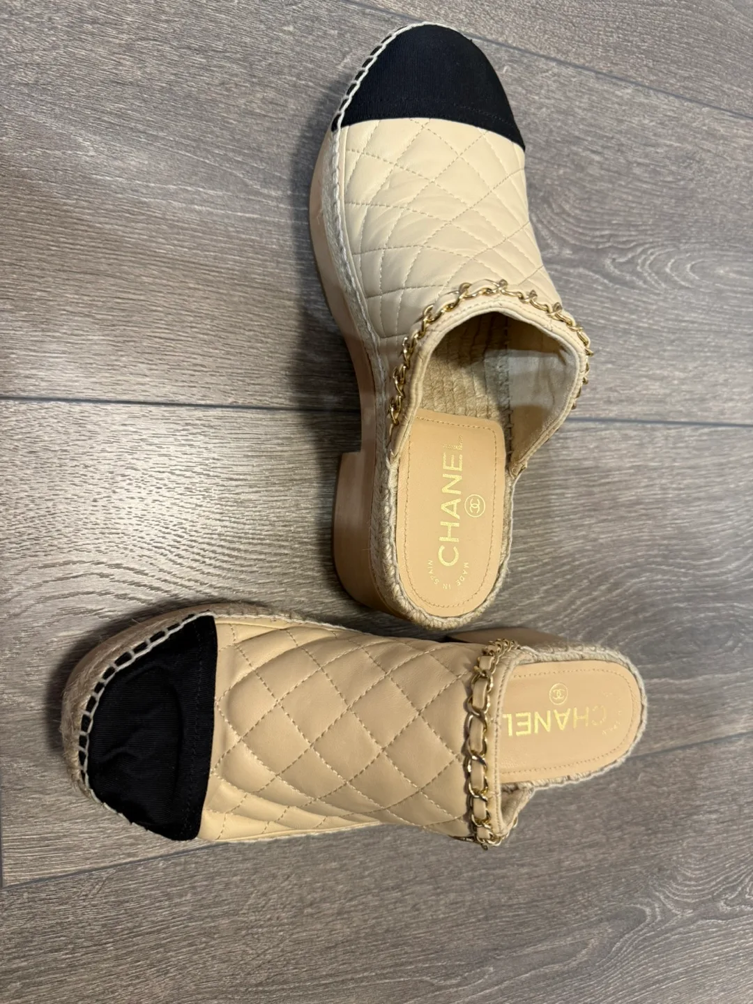 Chanel Espadrille Mules, Size 38 image indicator(2)