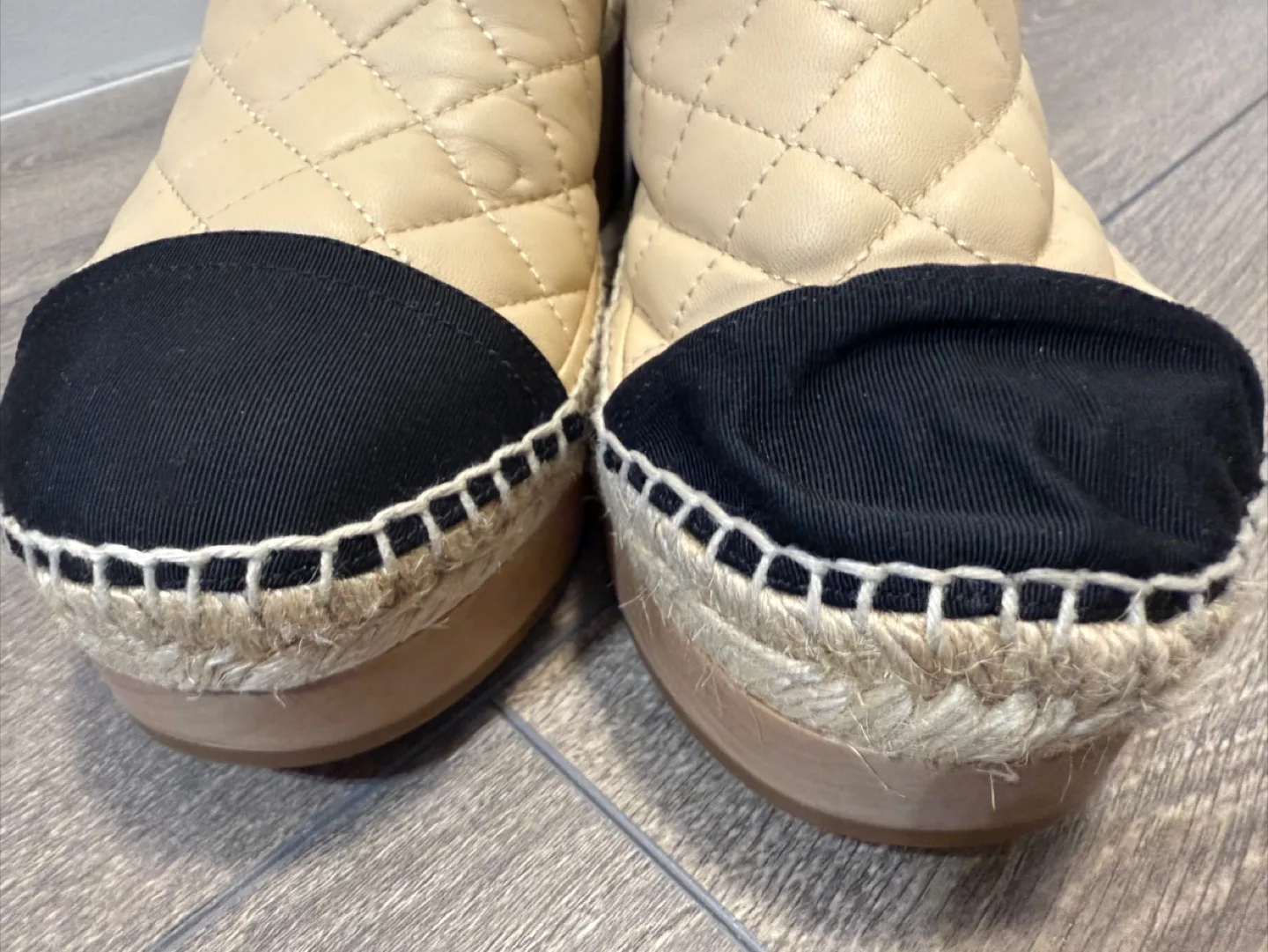 Chanel Espadrille Mules, Size 38 image indicator(10)