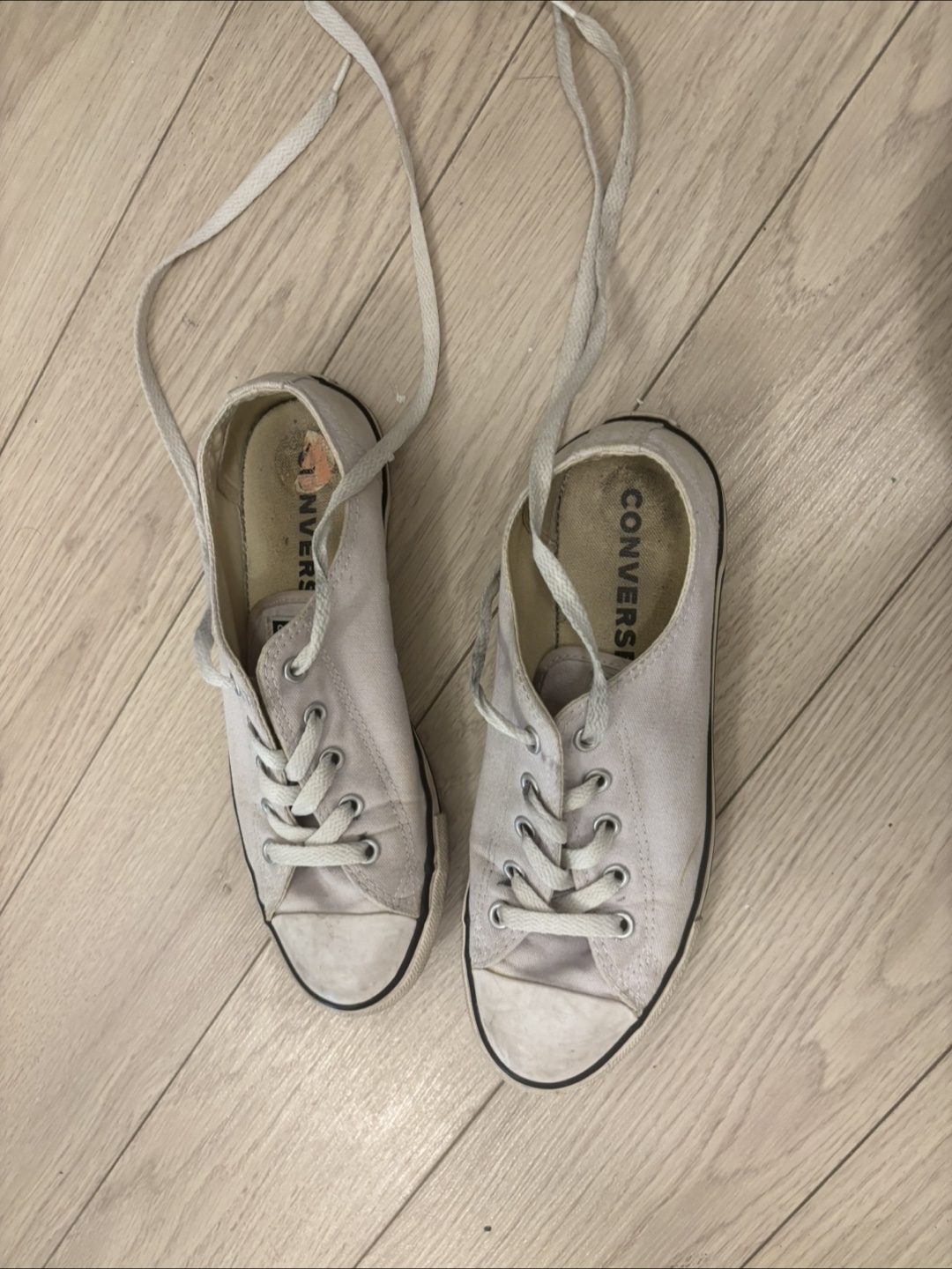 Converse size 7 pale mauve