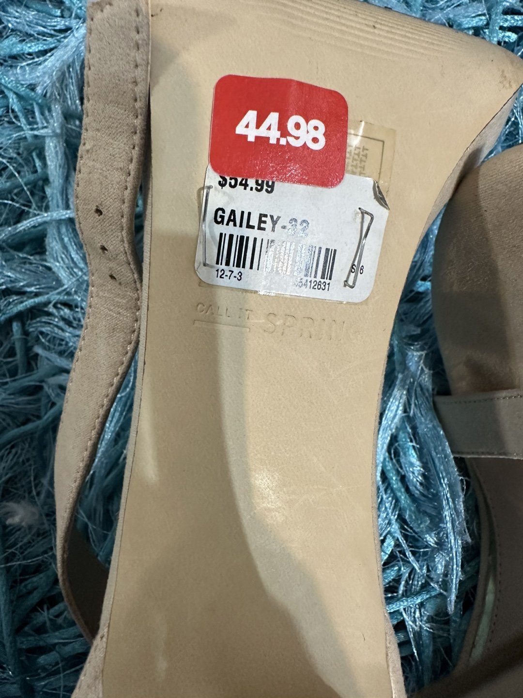 Call It Spring Beige Heels - Size 9 - photo 4