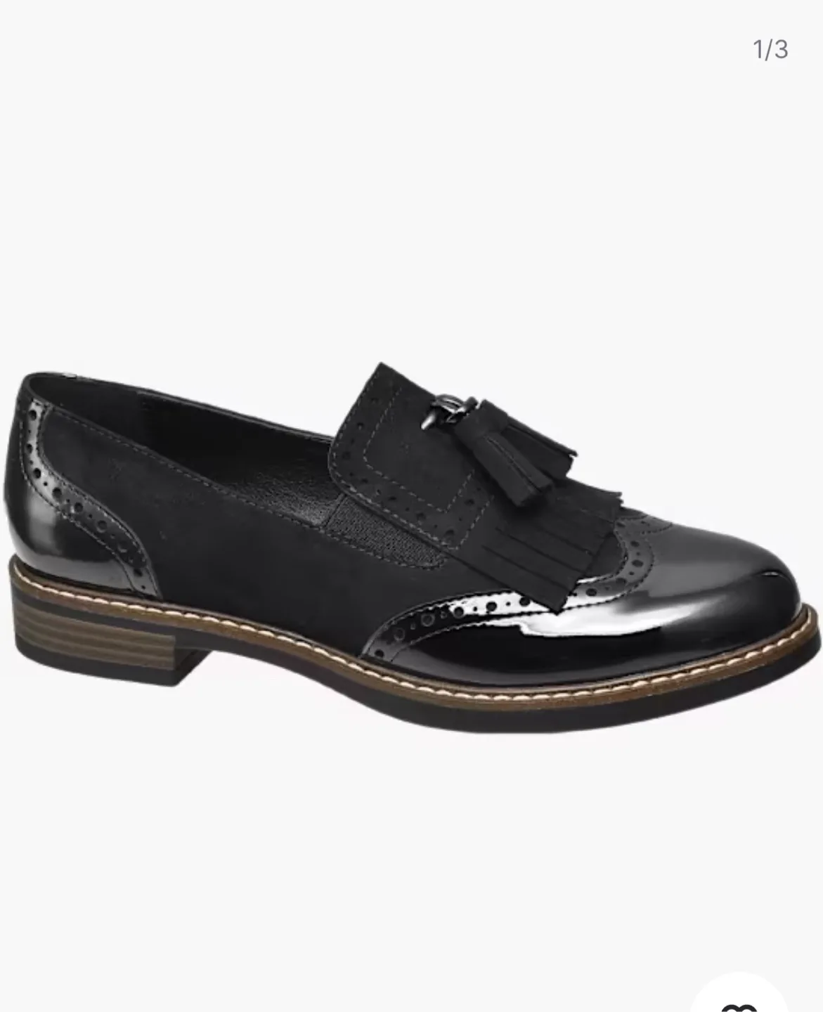 Graceland Black Loafer Shoe thumbnail