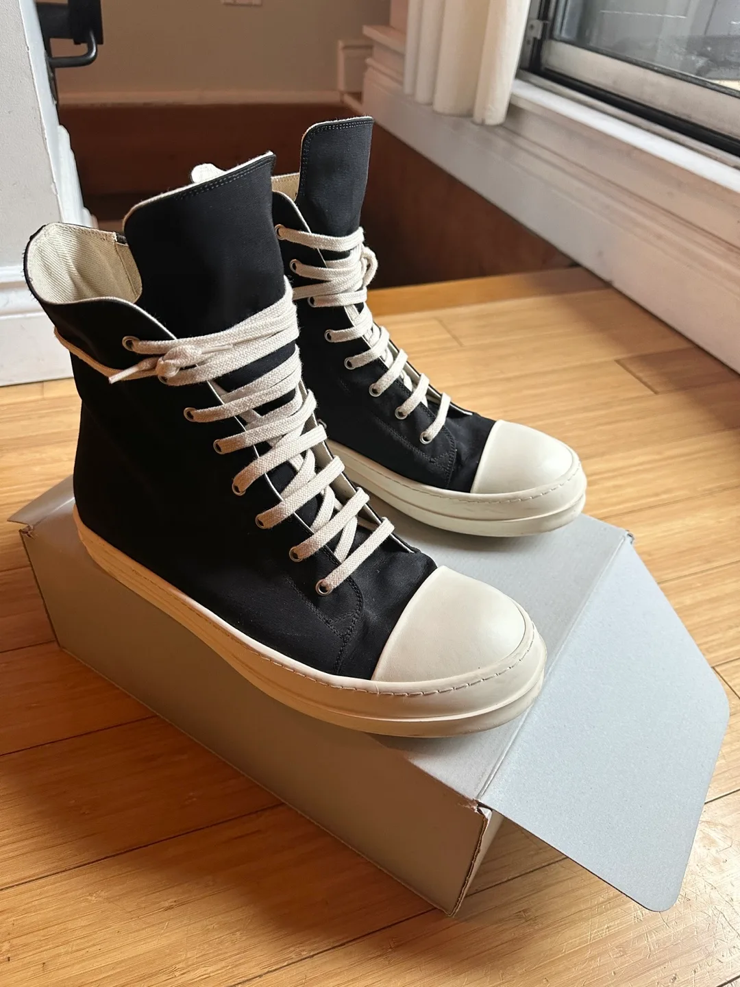 AUTHENTIC RICK OWENS DRKSHDW RAMONE SHOES MEN SIZE 45.5 / 11-12 thumbnail
