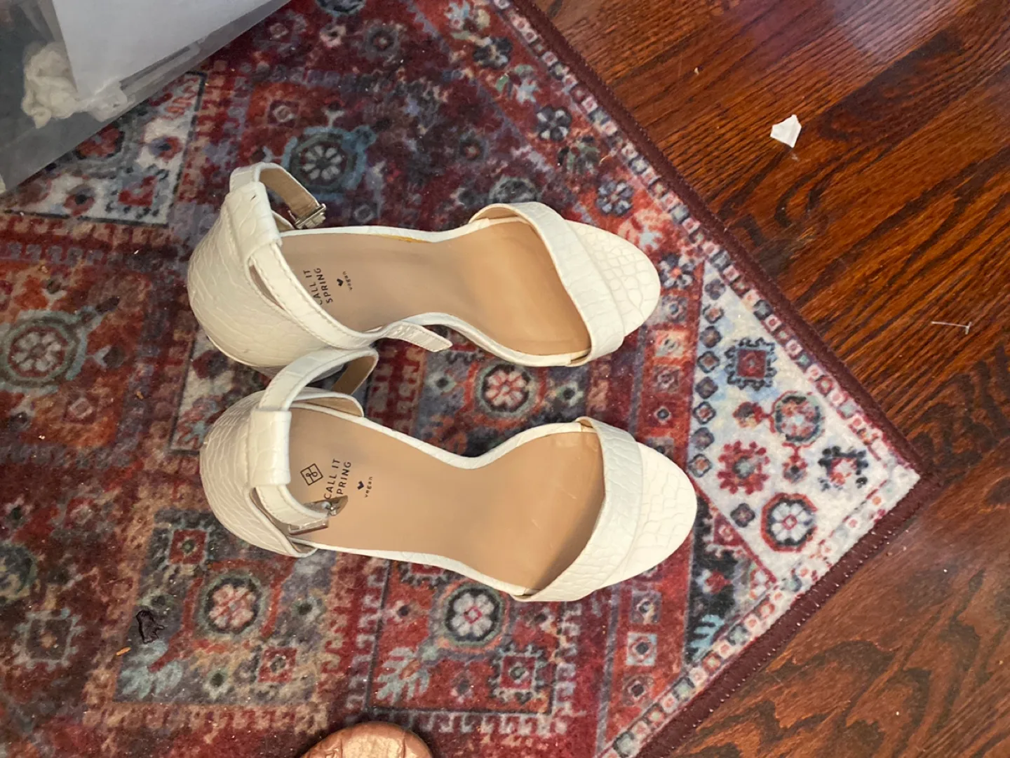Call It Spring White Heels thumbnail