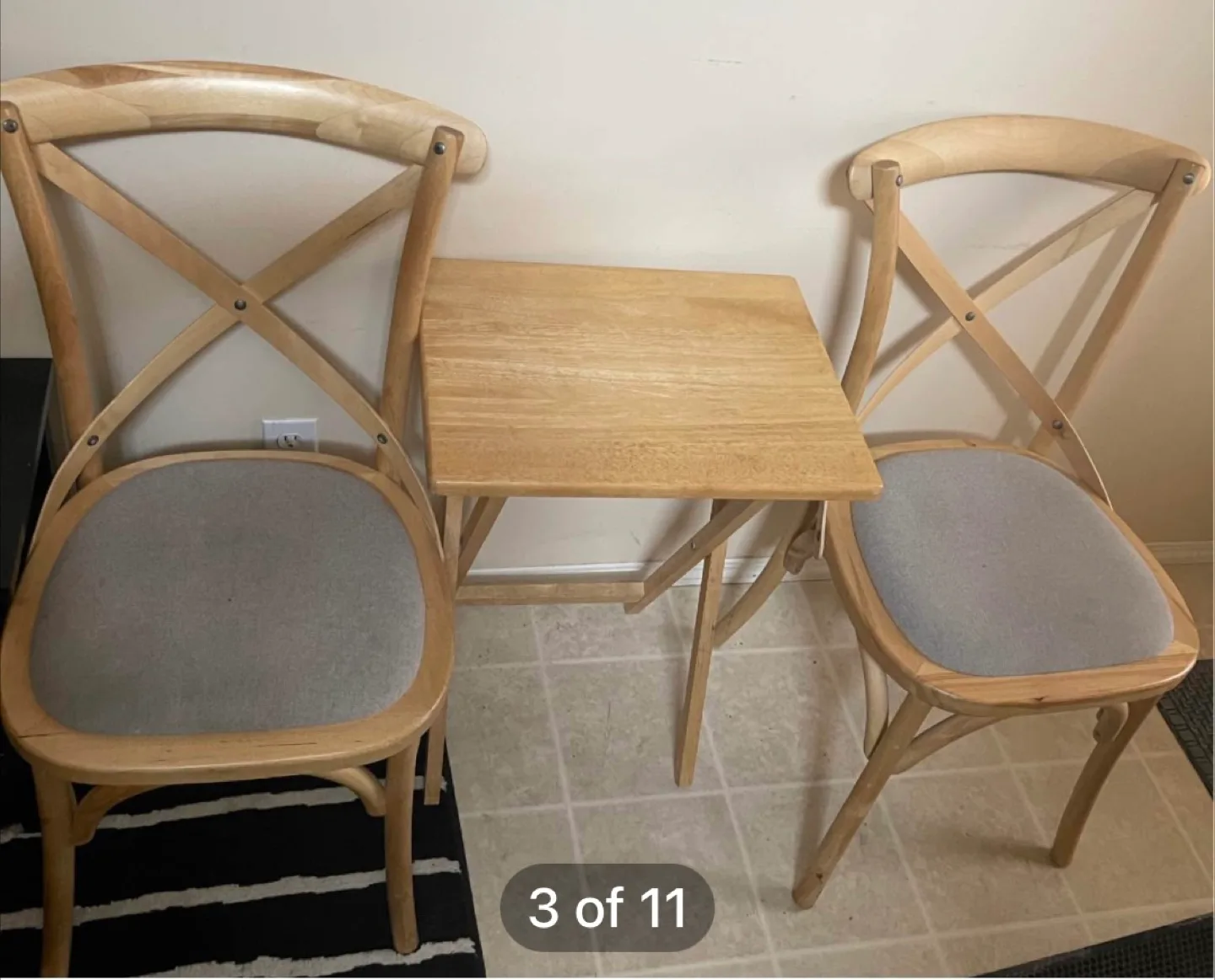 🇨🇦 Wooden Chairs and Table Set thumbnail