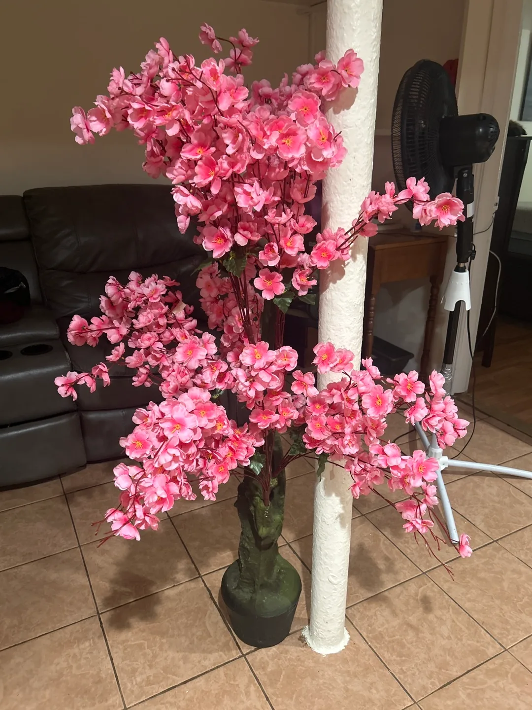 Pink Artificial Cherry Blossom Tree image indicator(2)