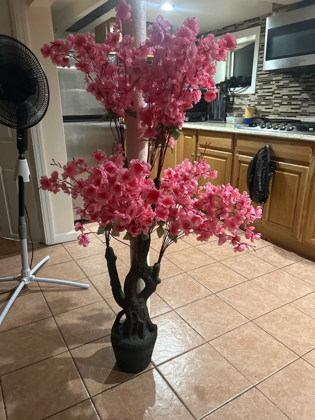 Pink Artificial Cherry Blossom Tree thumbnail