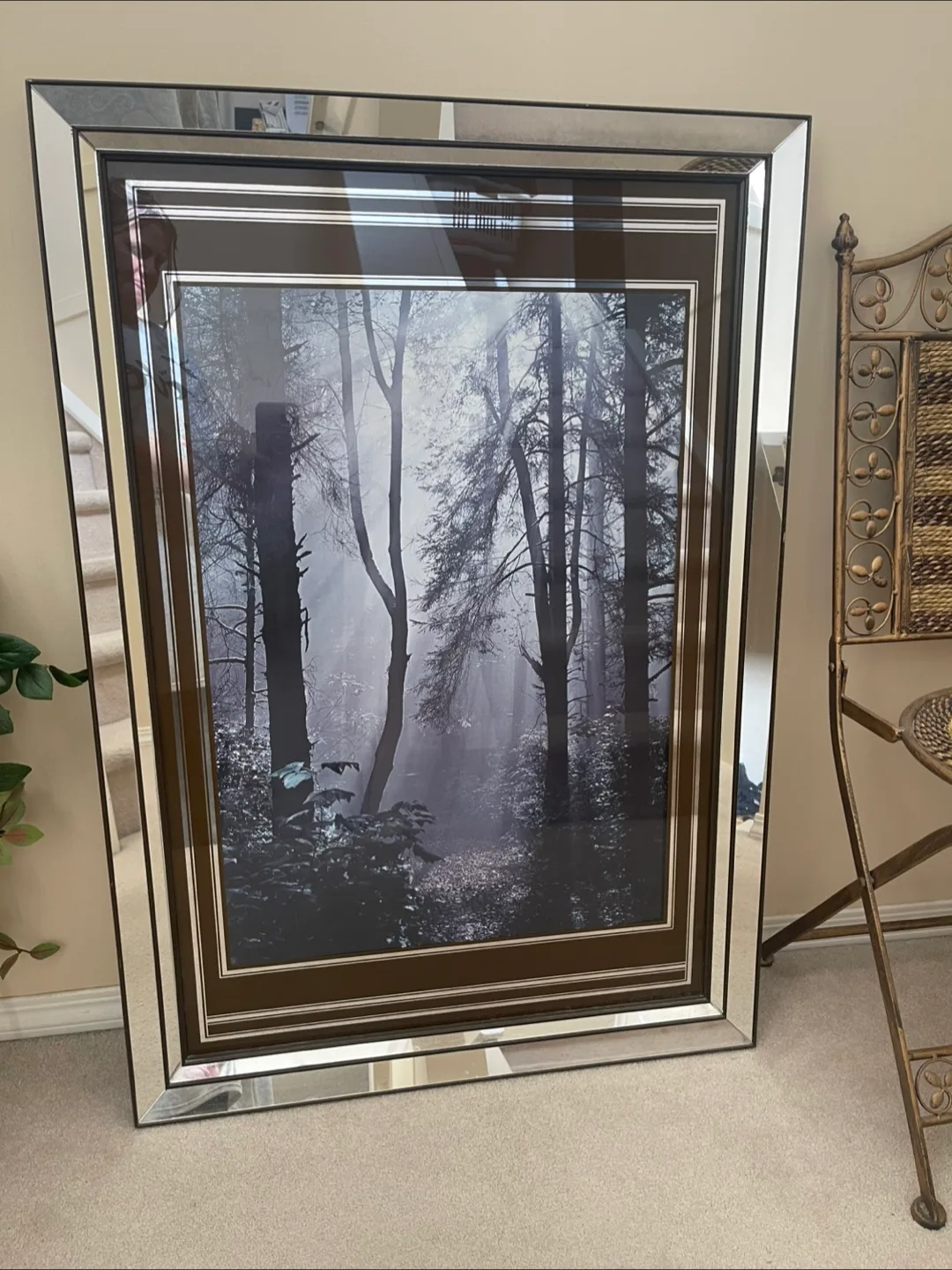 🇨🇦 Framed Forest Print with Mirrored Frame 27x40 thumbnail