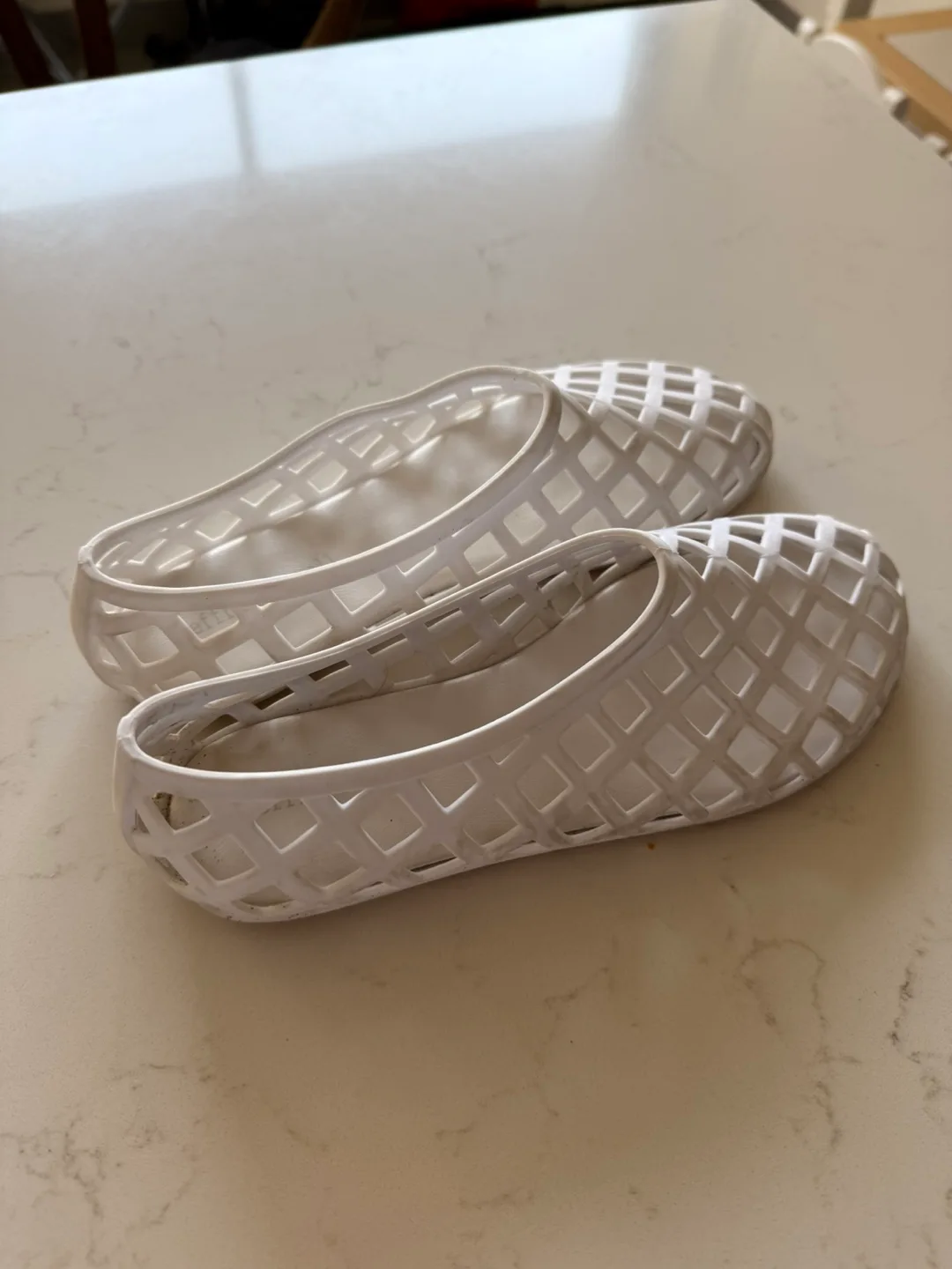 Jeffrey Campbell White Jellz Ballet Flats - Size 6 thumbnail