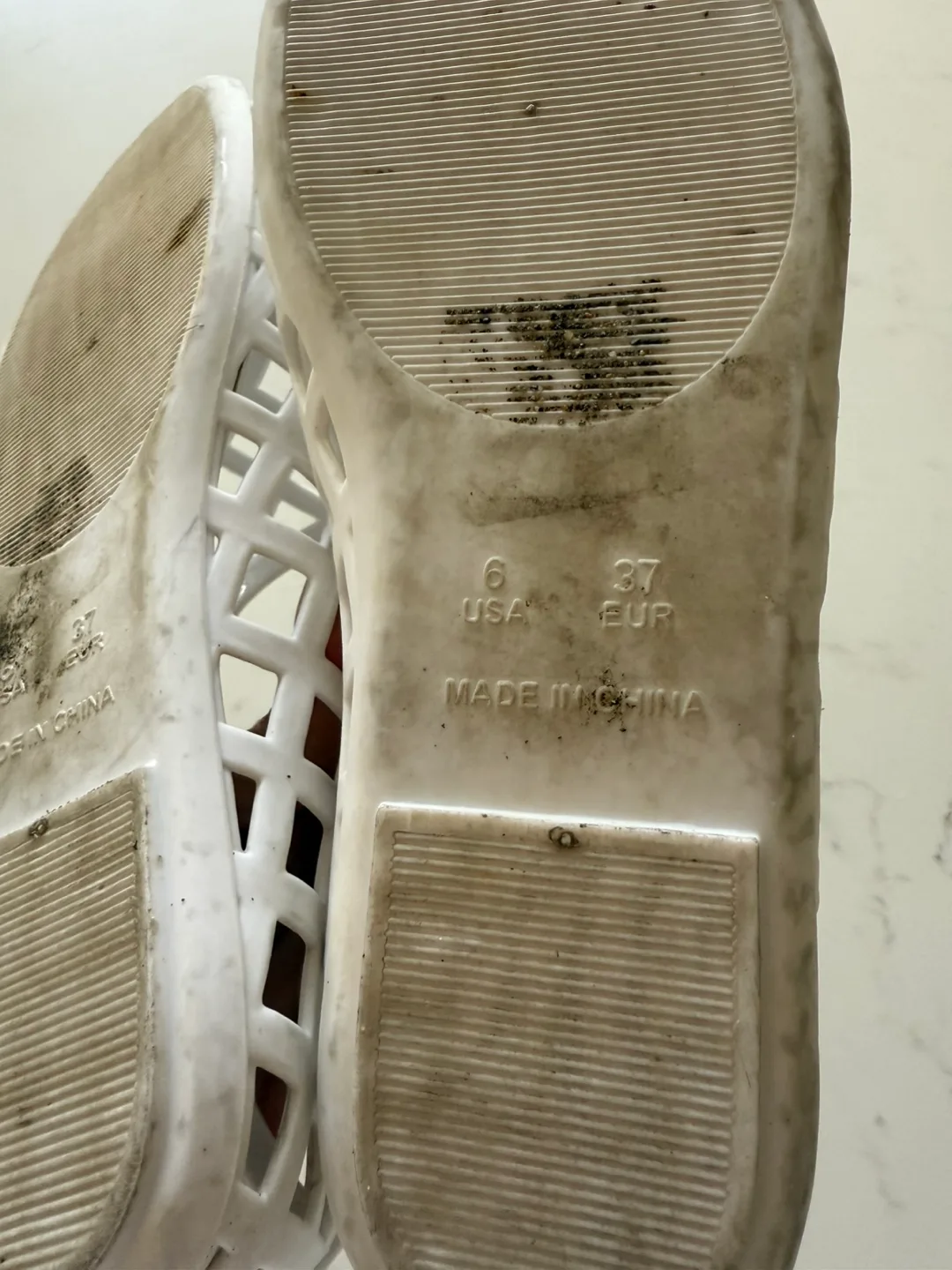 Jeffrey Campbell White Jellz Ballet Flats - Size 6 image indicator(3)