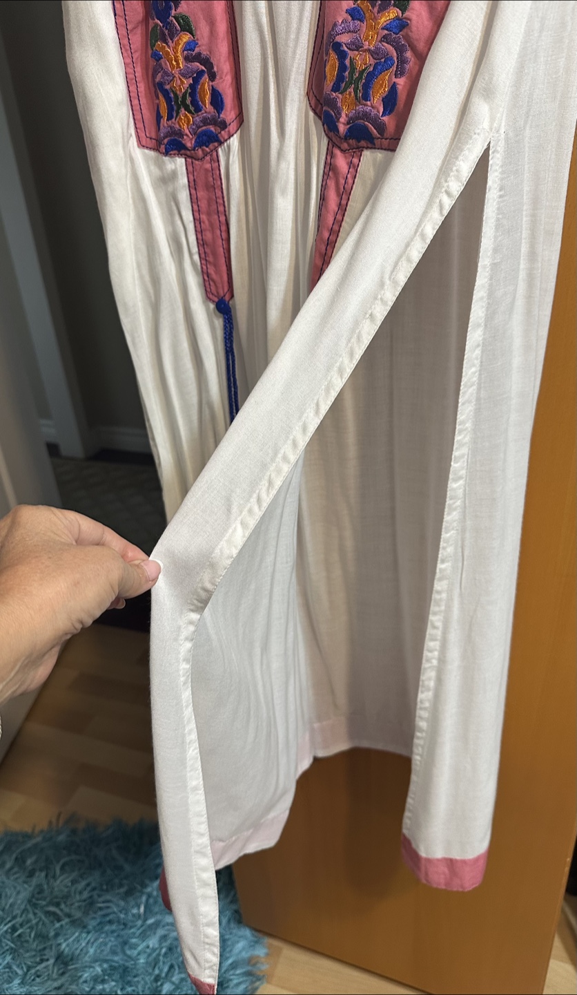Menahil's by ST White Embroidered Abaya Dress - photo 4