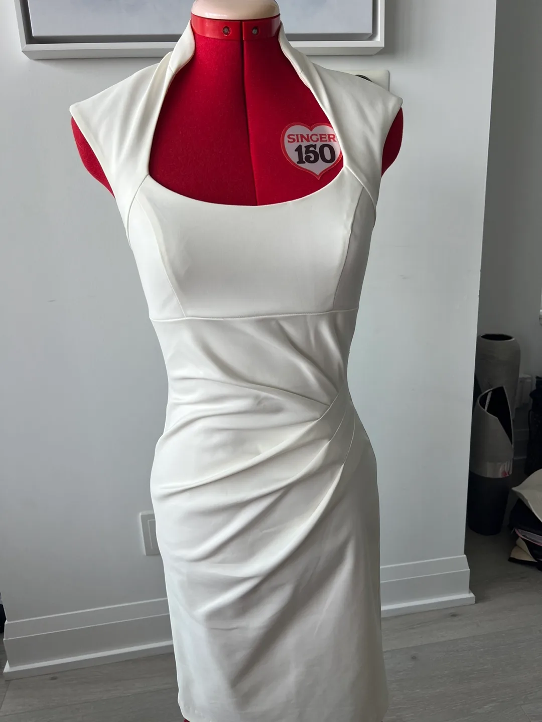 CLASSY WHITE DRESS - LE CHATEAU ✨ Size: XS | Brand New Condition thumbnail