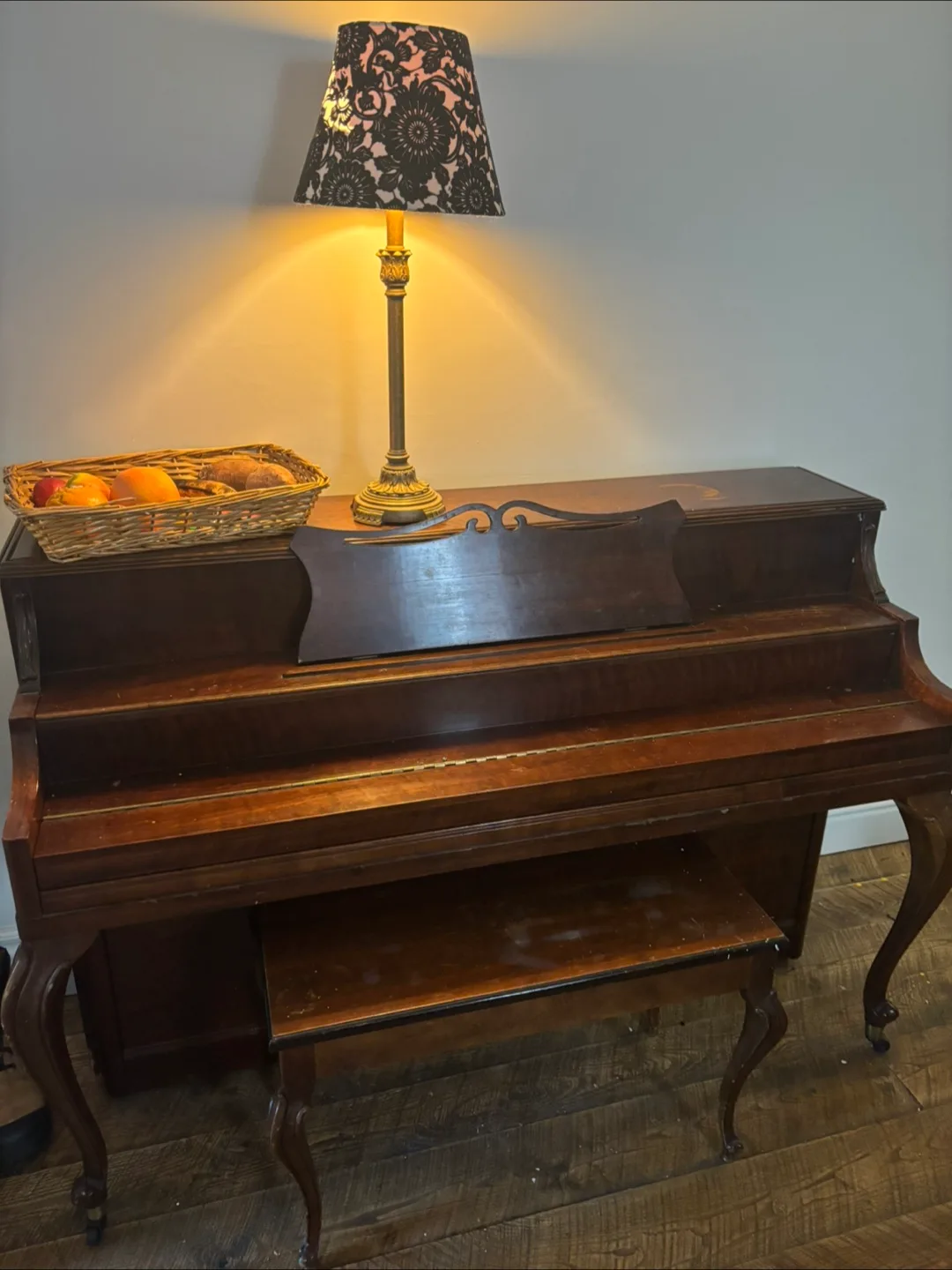 Upright Piano with Bench