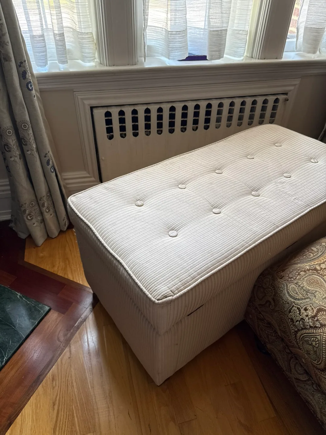 Upholstered Storage Ottoman Bench thumbnail