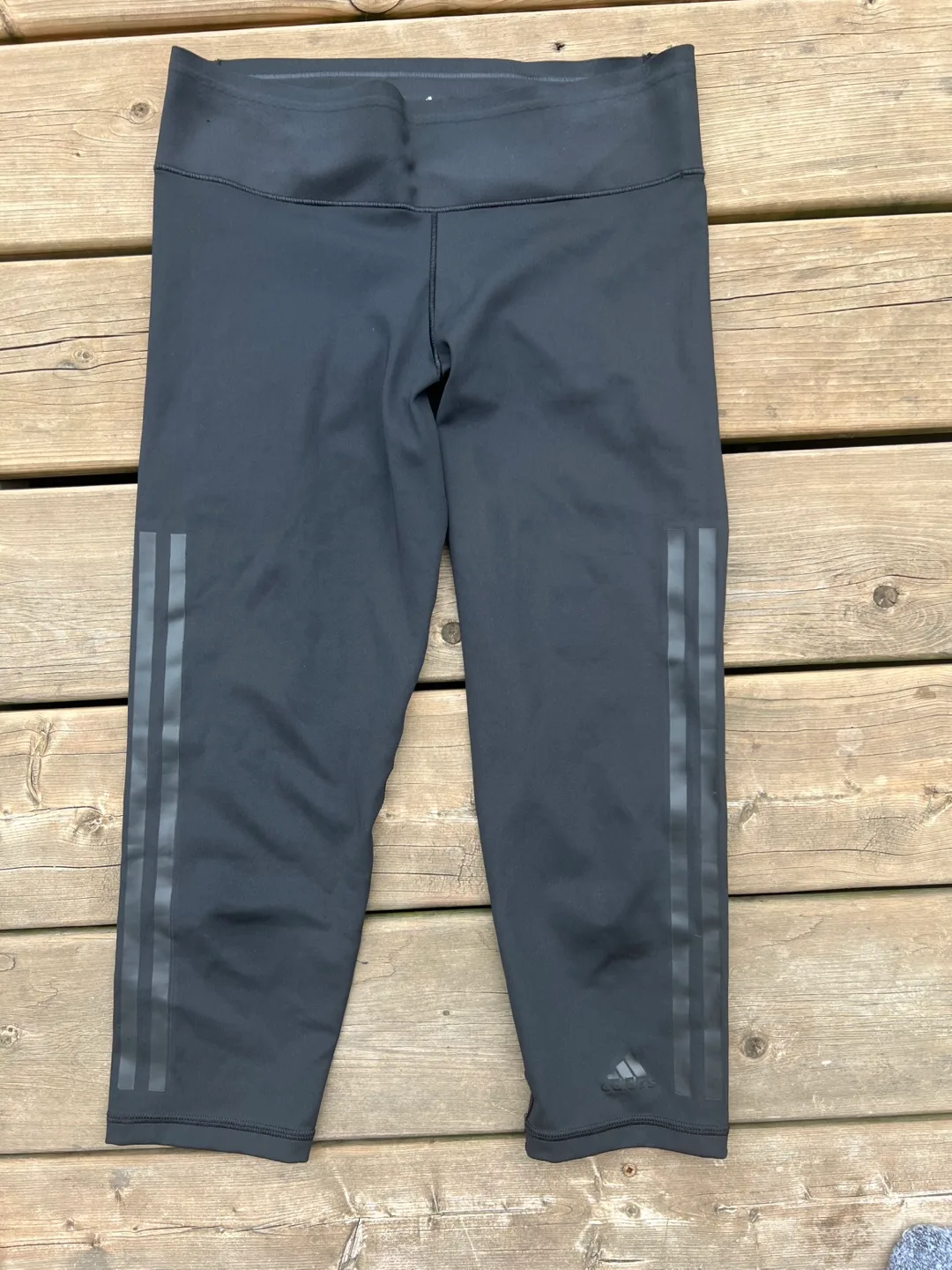 Adidas Climalite Black Leggings Size S thumbnail