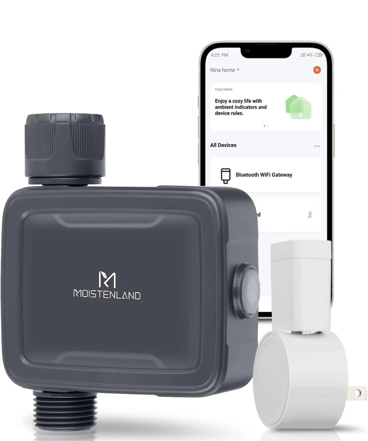 Moistenland Bluetooth Hose Faucet Timer - New in Box! thumbnail