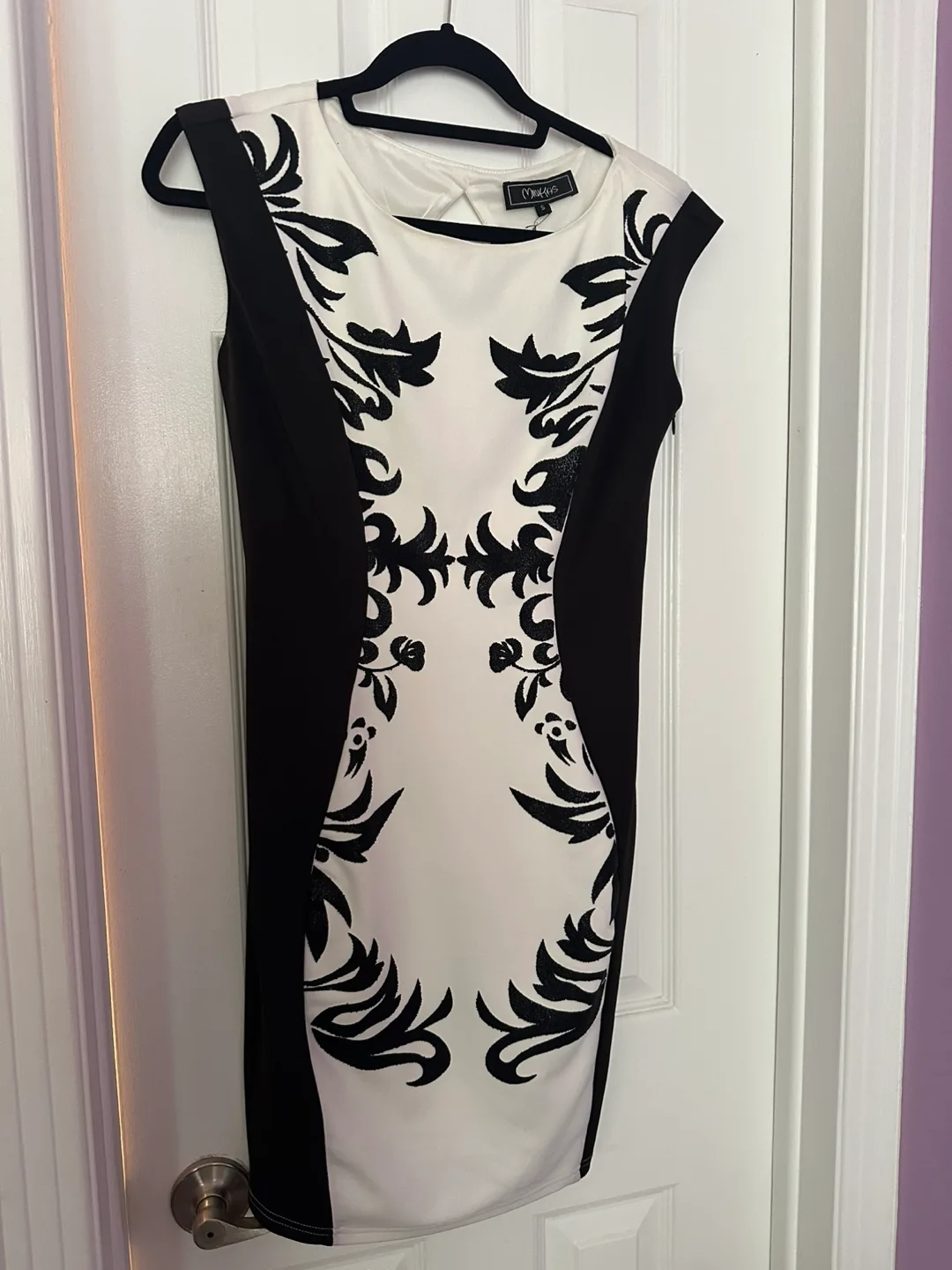 Minkas Black & White Dress, Size S-M