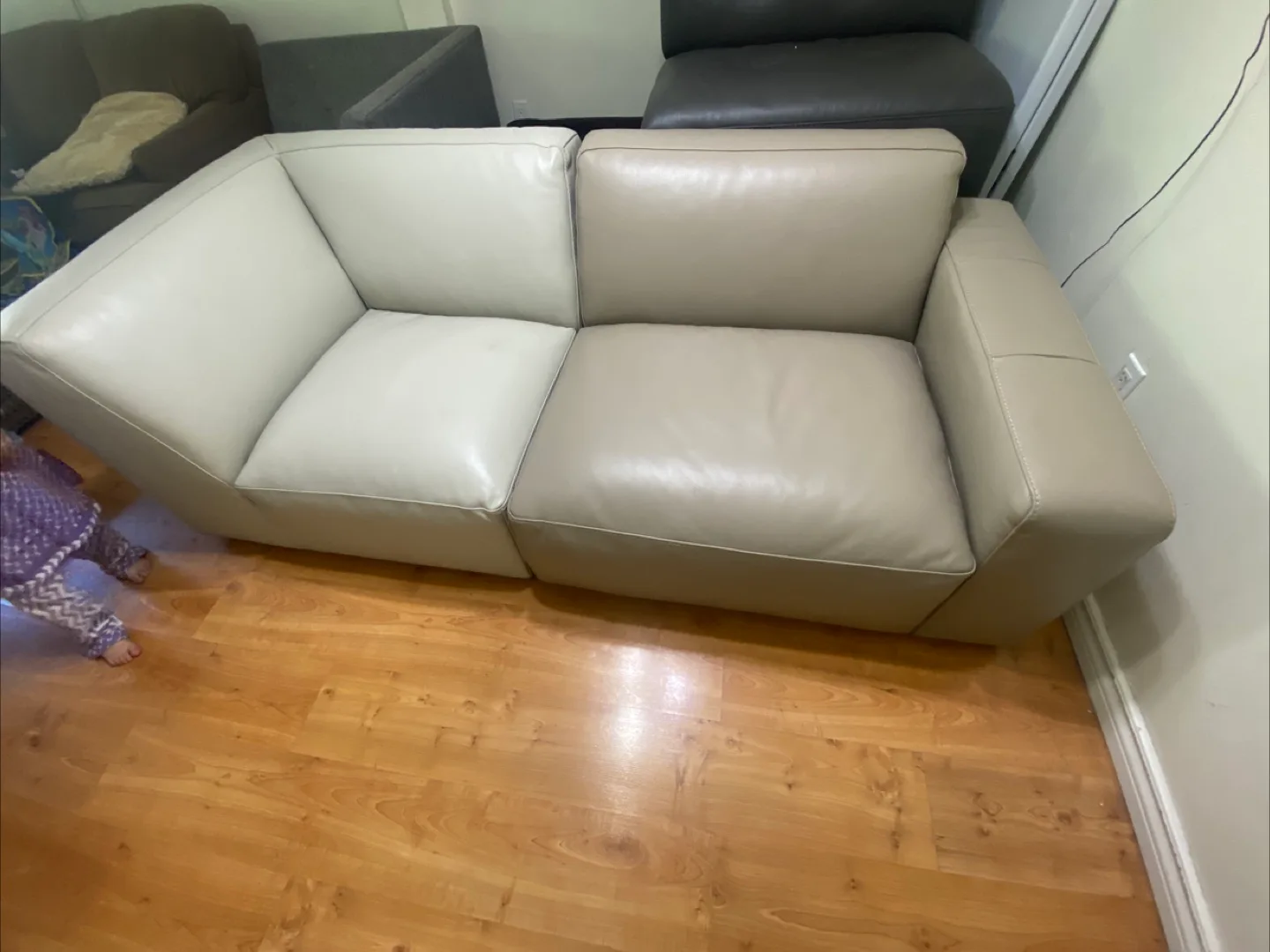 Beige Loveseat Sofa image indicator(2)