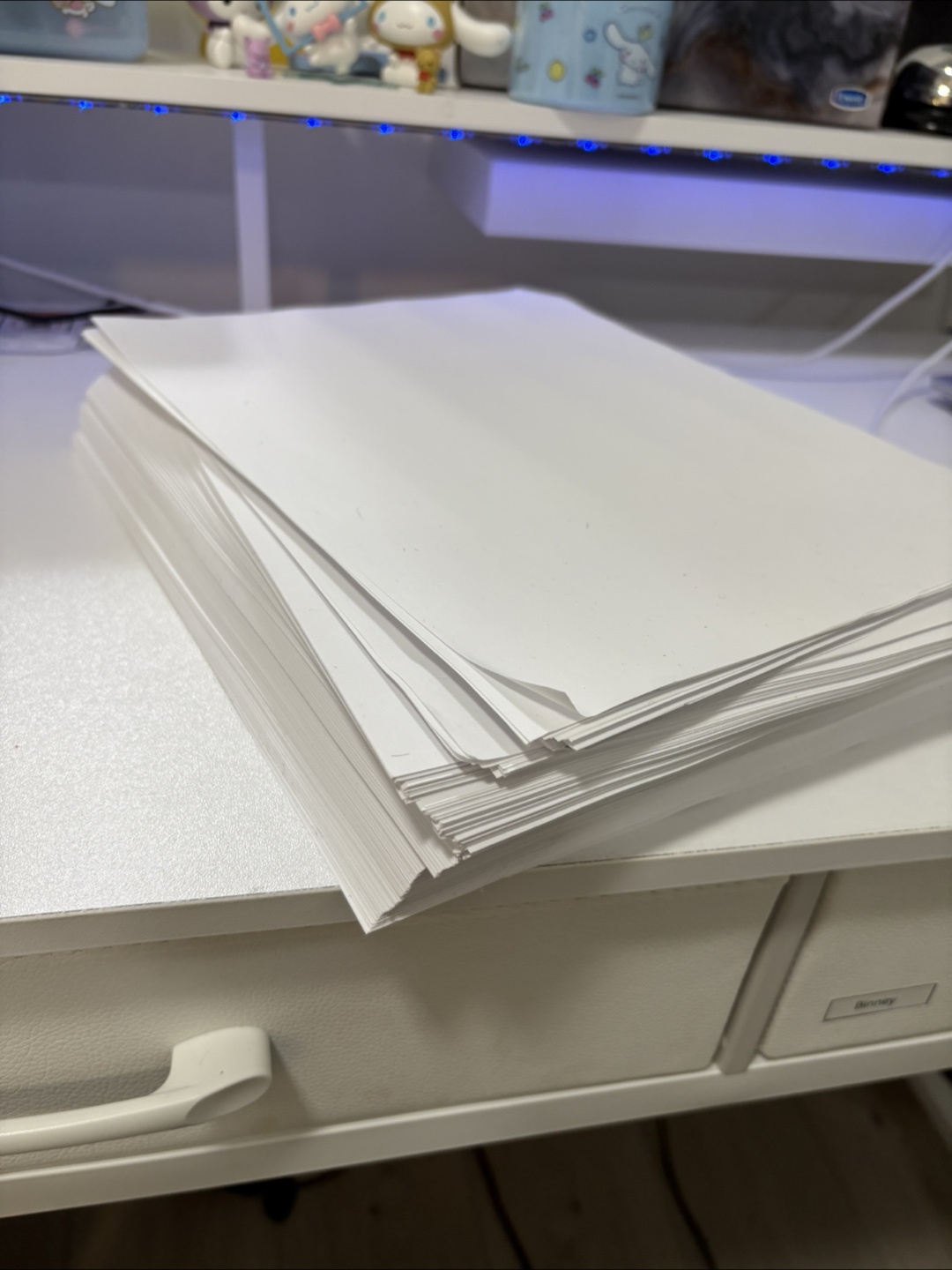 Stack of printer paper