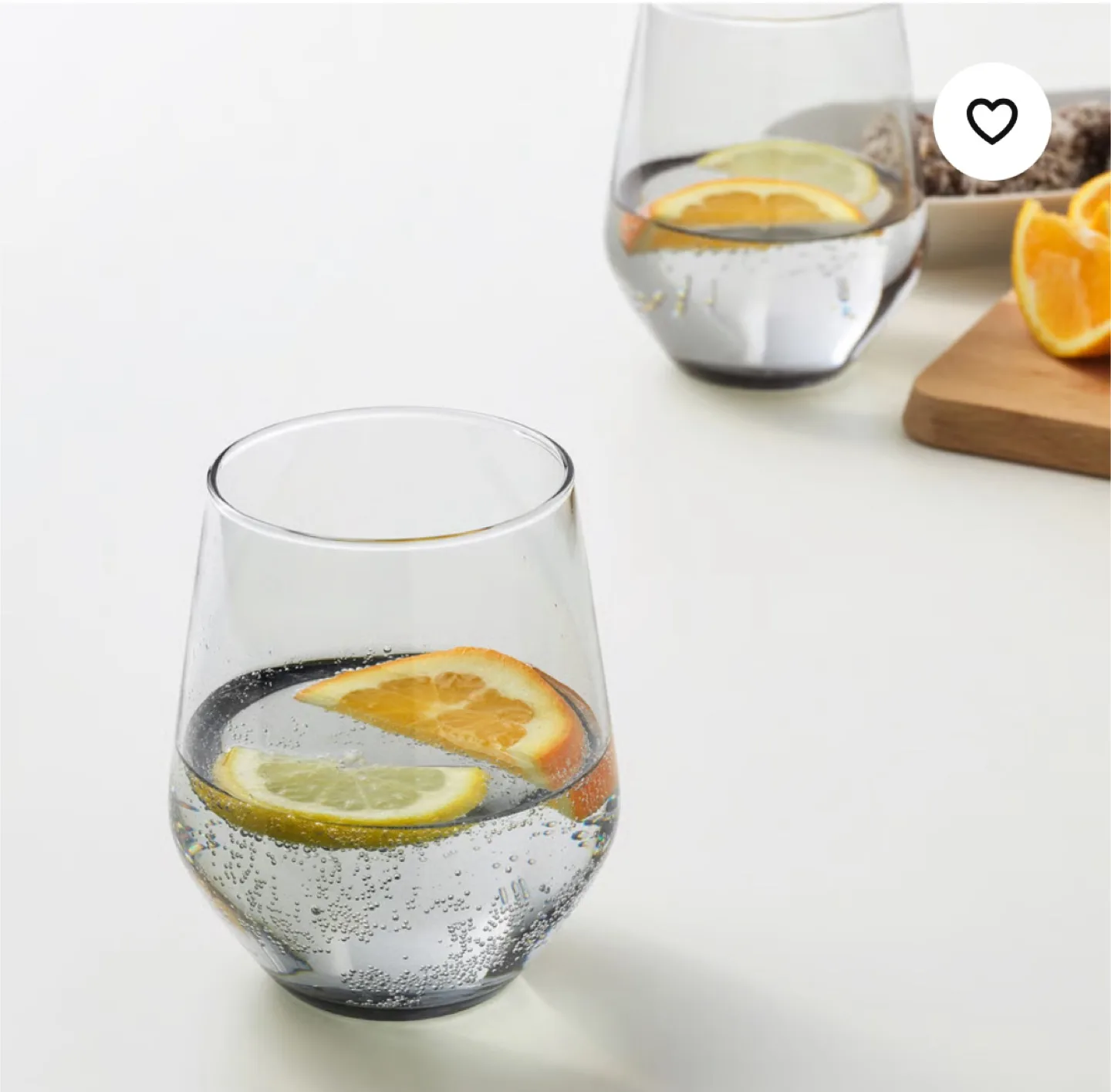 IKEA IVRIG gray drinking glasses thumbnail