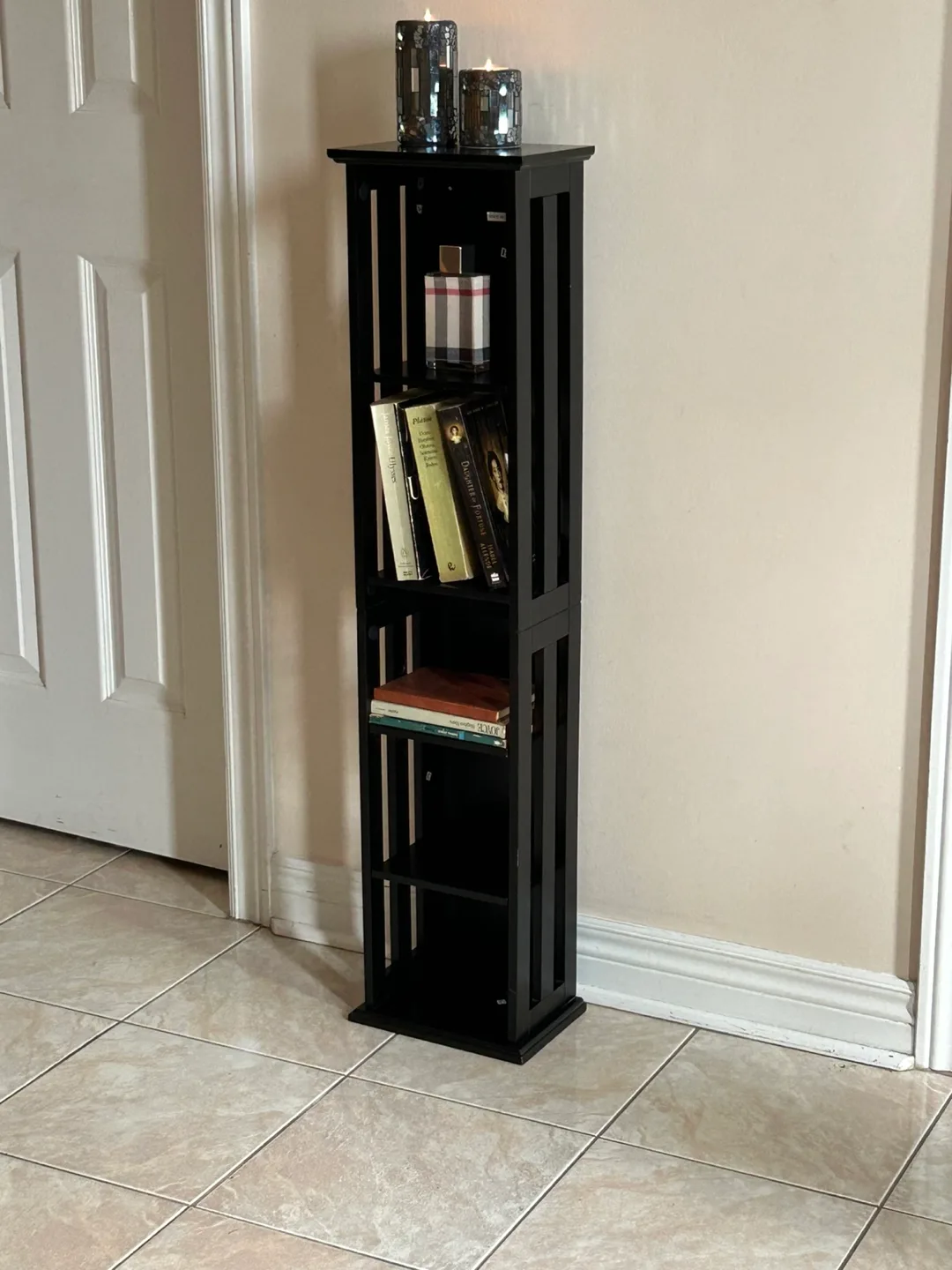 Black Wooden Shelf Tower thumbnail