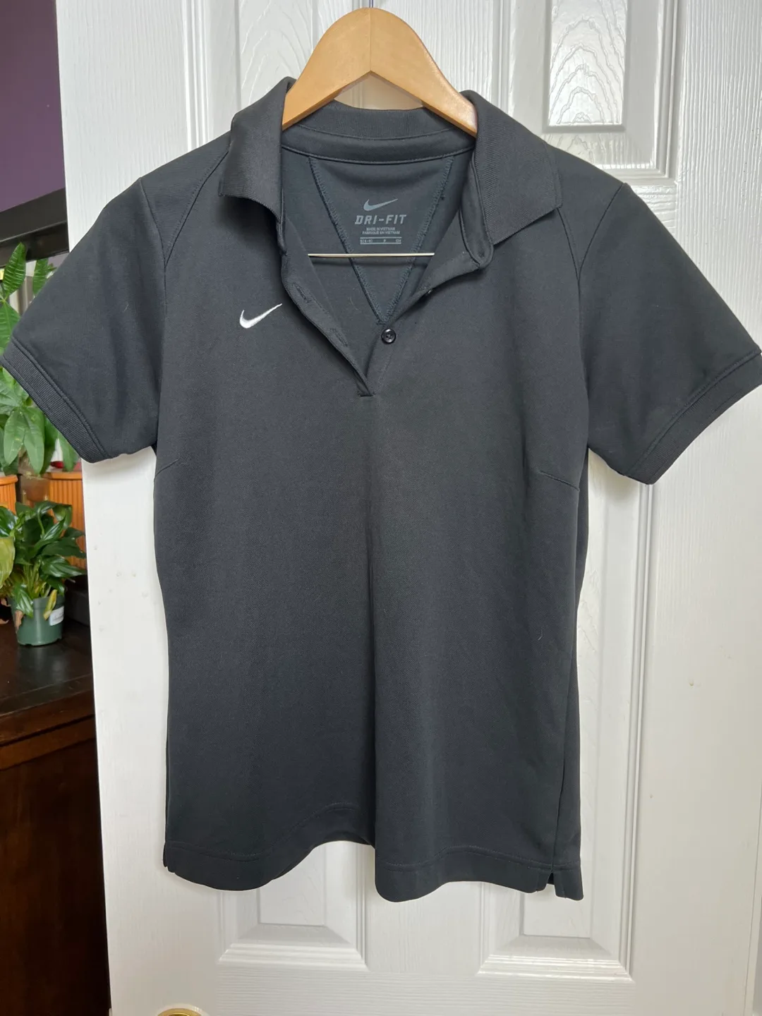 Woman’s Nike Dri-FIT Black Polo Shirt - Size S thumbnail