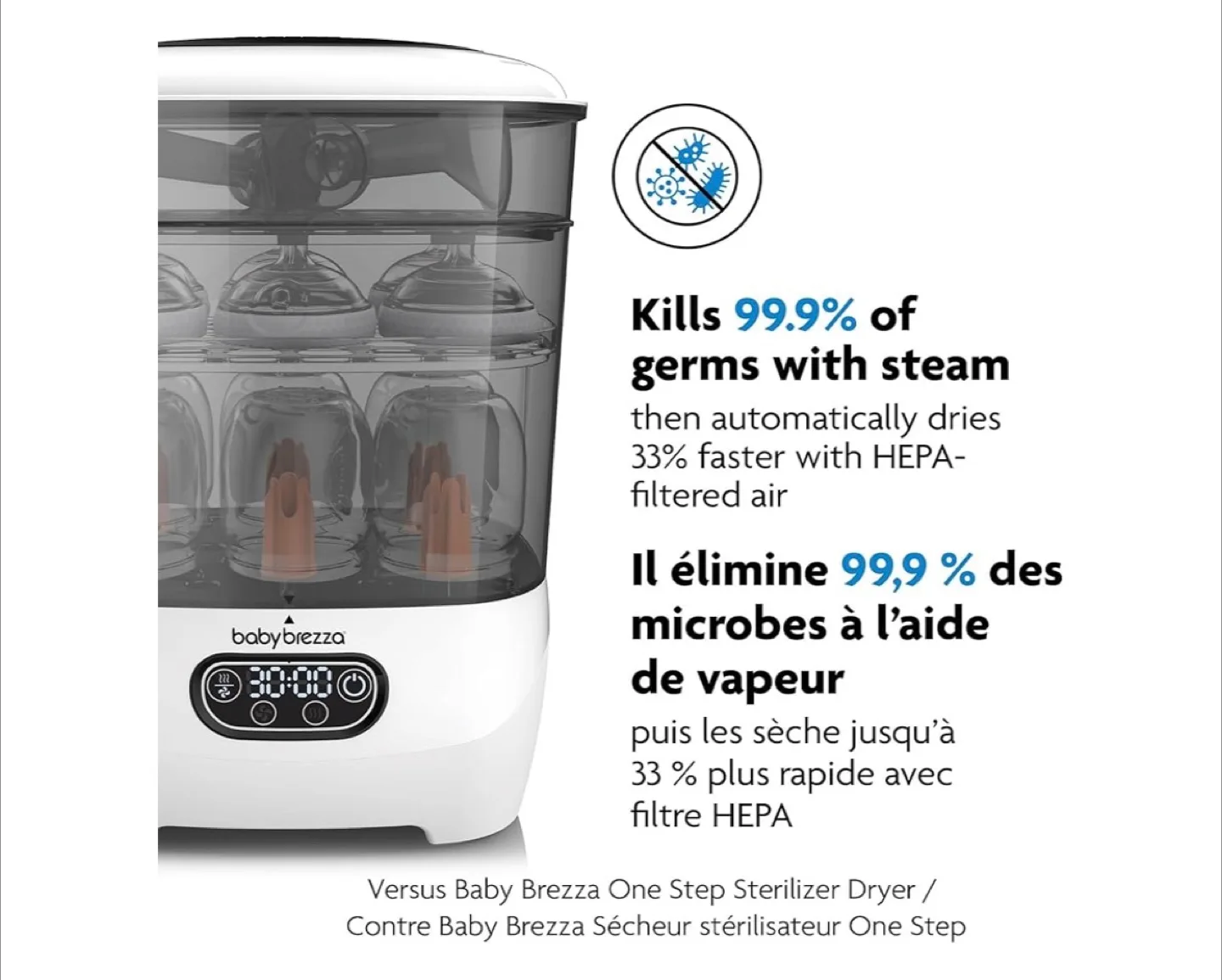 Baby Brezza Baby Bottle Sterilizer and Dryer Advanced image indicator(3)