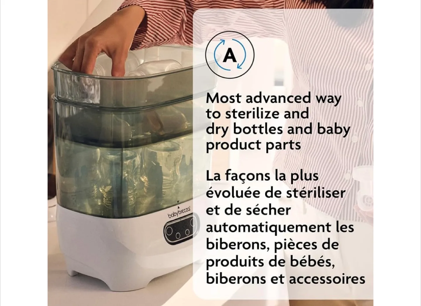 Baby Brezza Baby Bottle Sterilizer and Dryer Advanced image indicator(8)