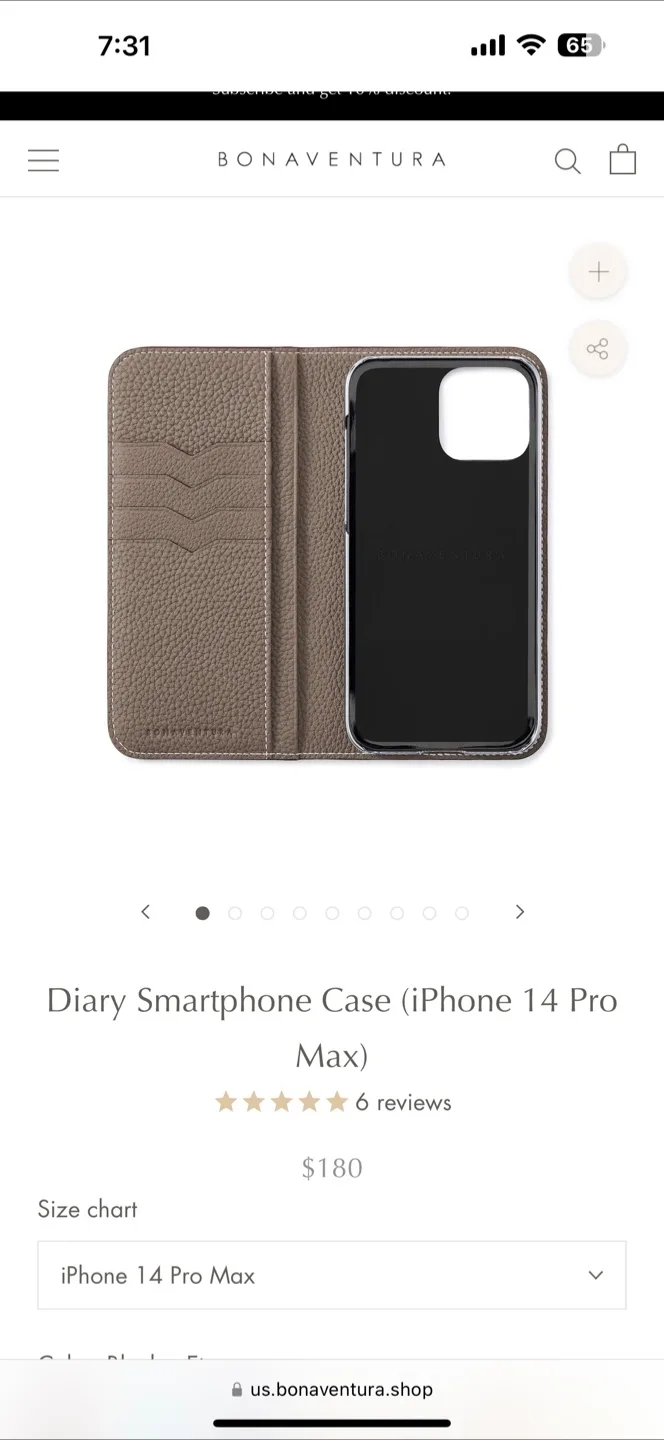 Bonaventura iPhone 14 Pro Max Diary Case thumbnail