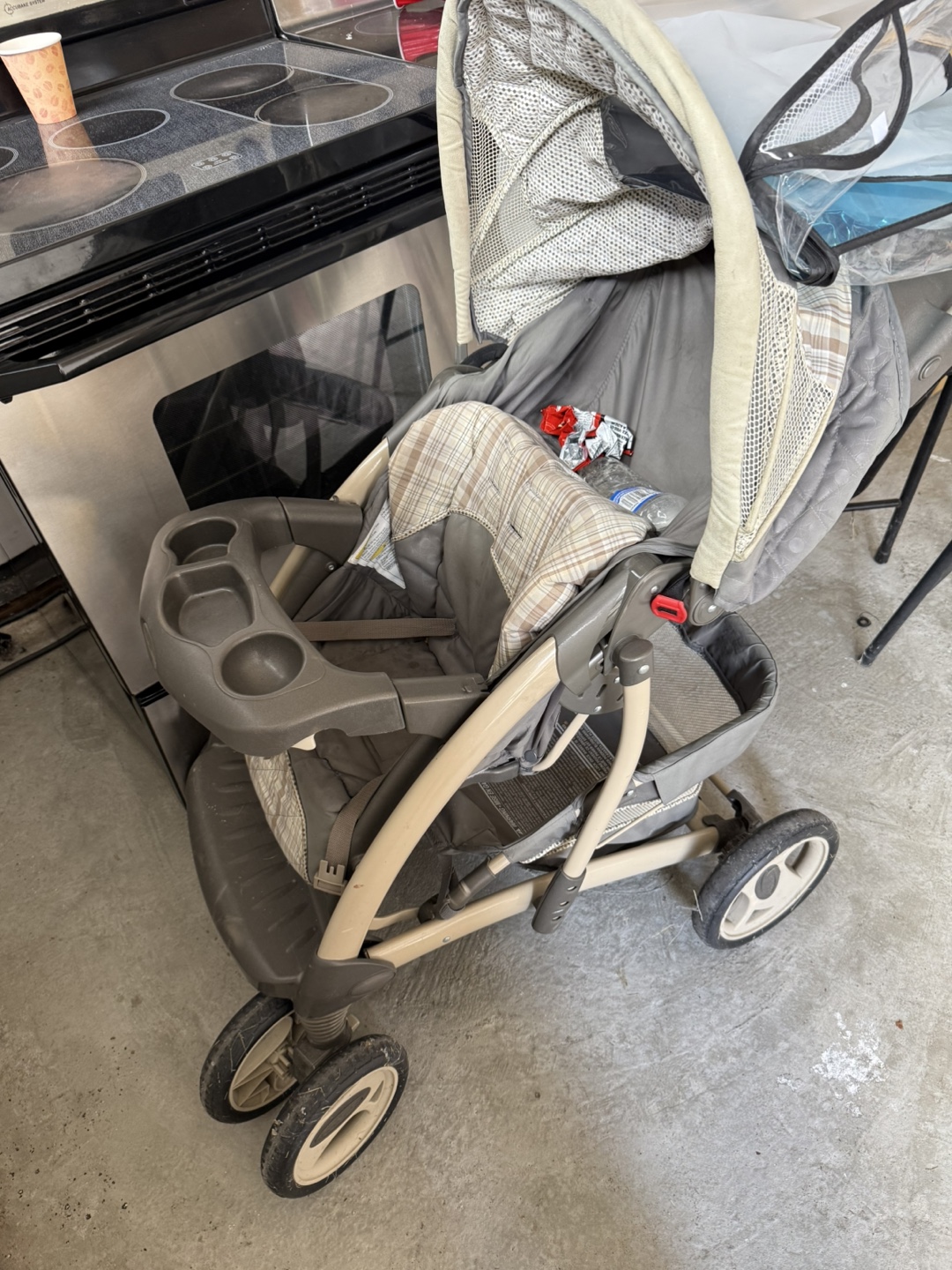 Grey Baby Stroller