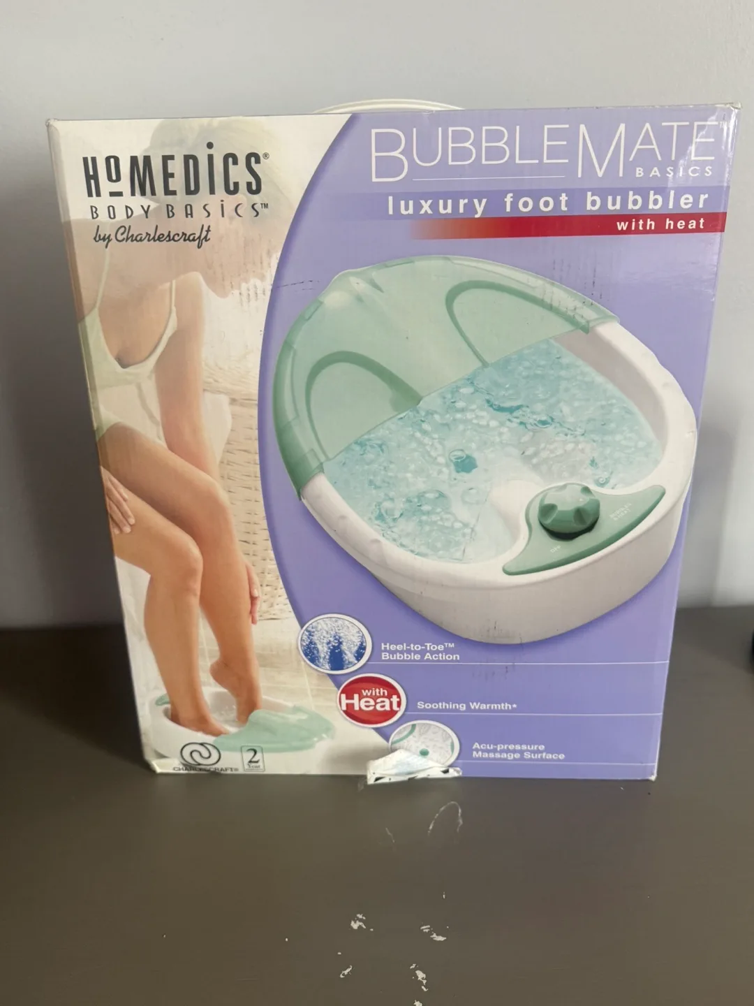 Homedics Bubble Mate Luxury Foot Bubbler with Heat thumbnail