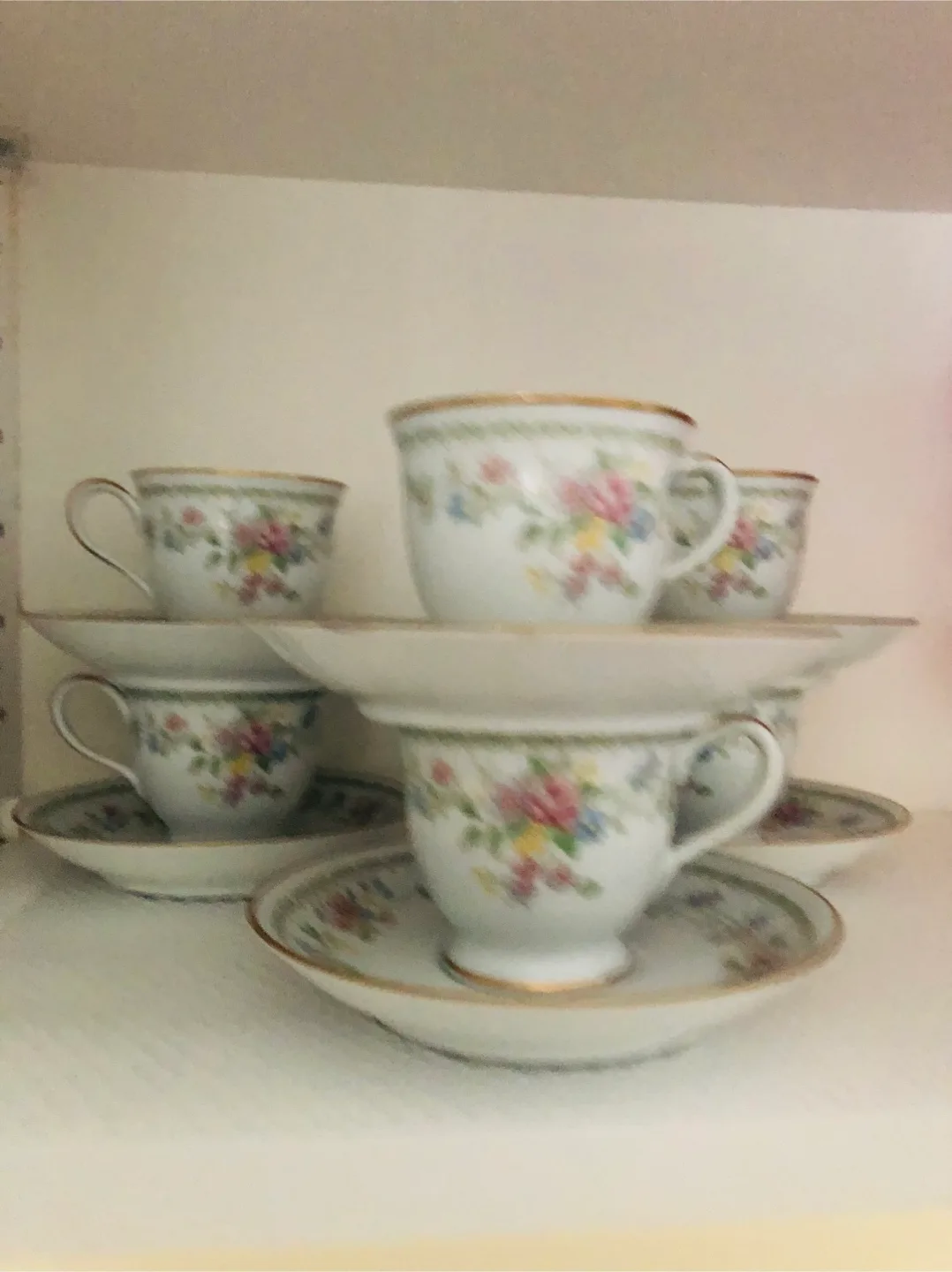 Floral Tea Cup and Saucer Set thumbnail